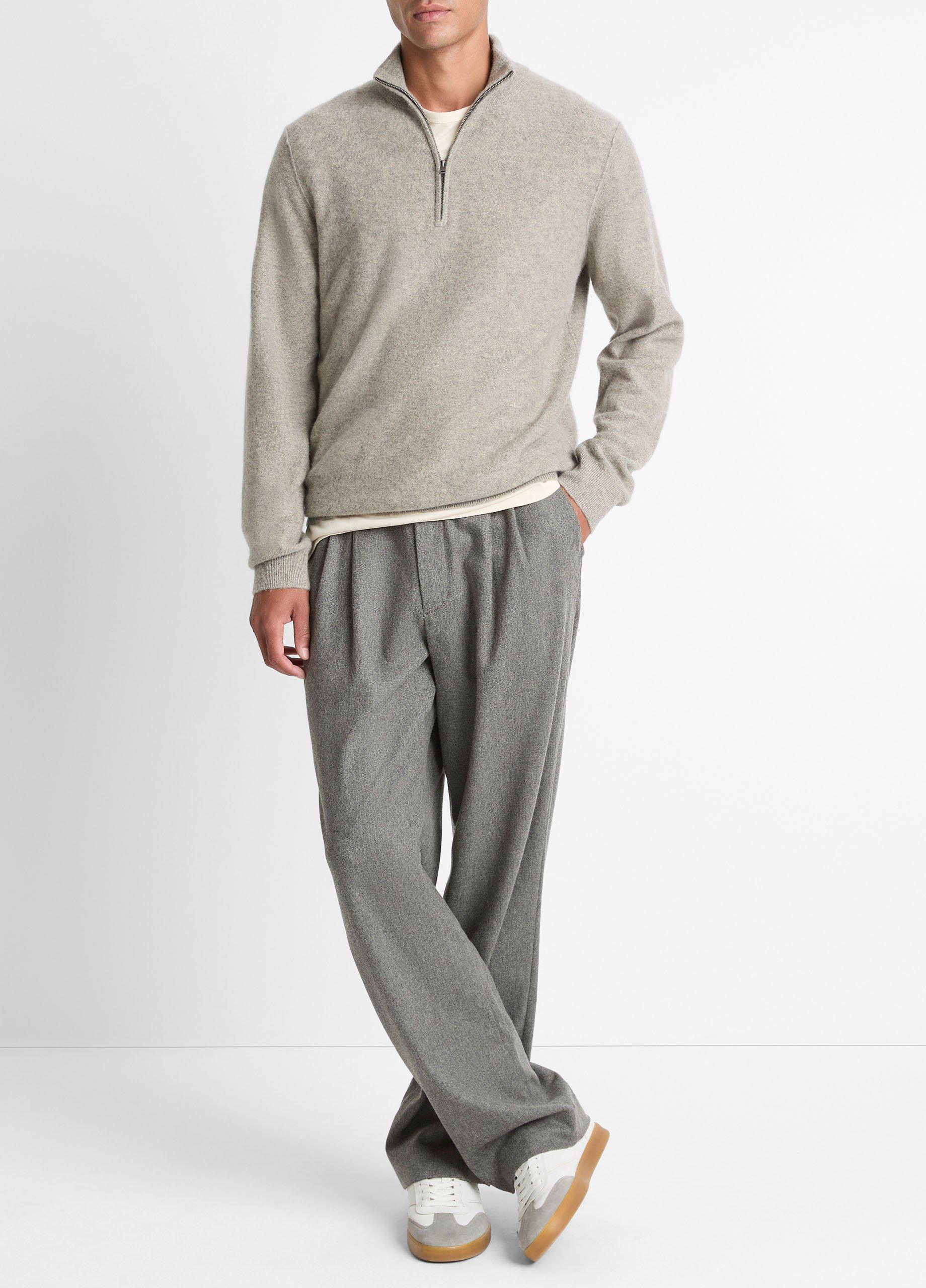 Plush Cashmere Quarter-Zip Sweater image number 3