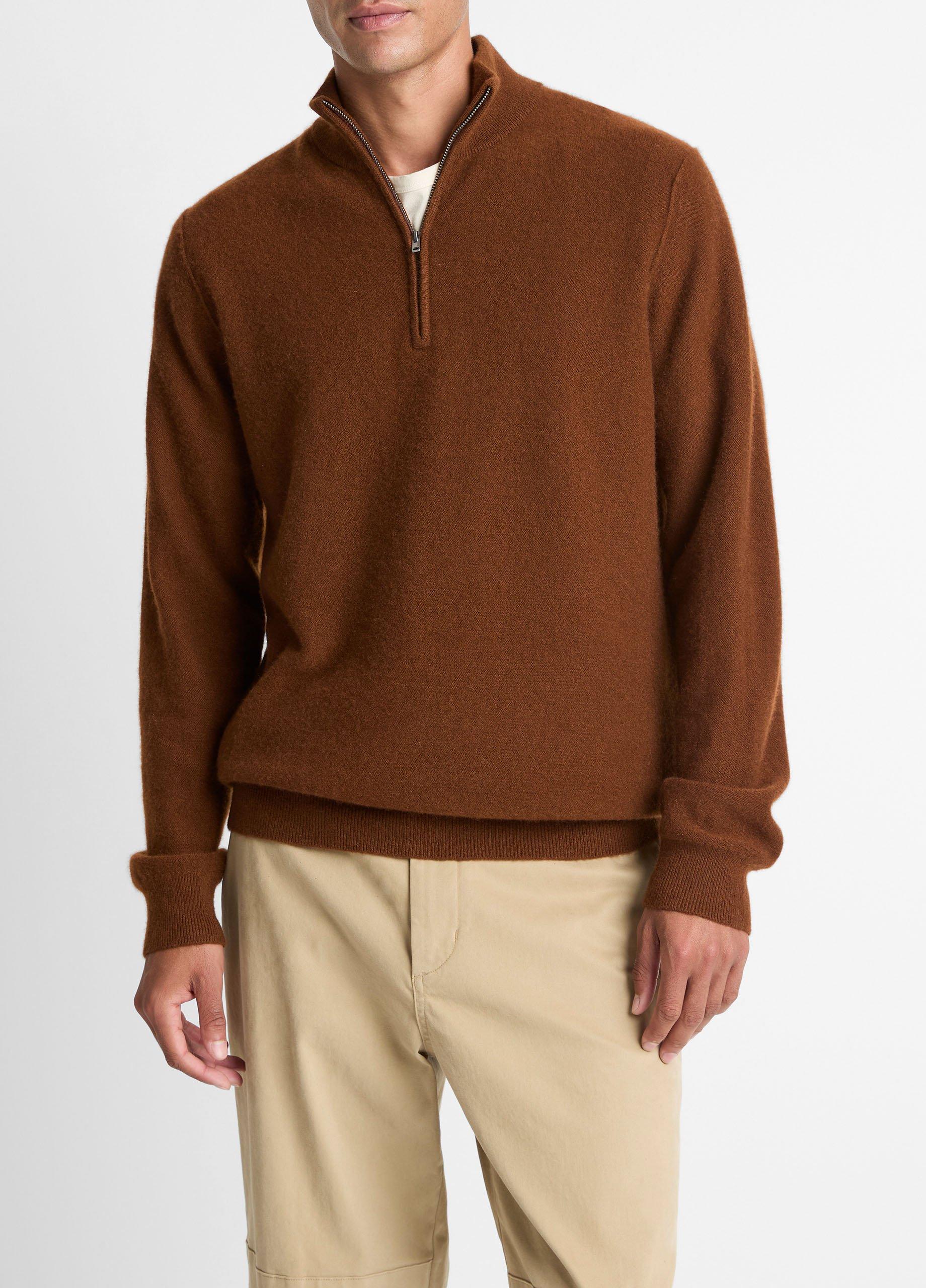 Plush Cashmere Quarter-Zip Sweater image number 0