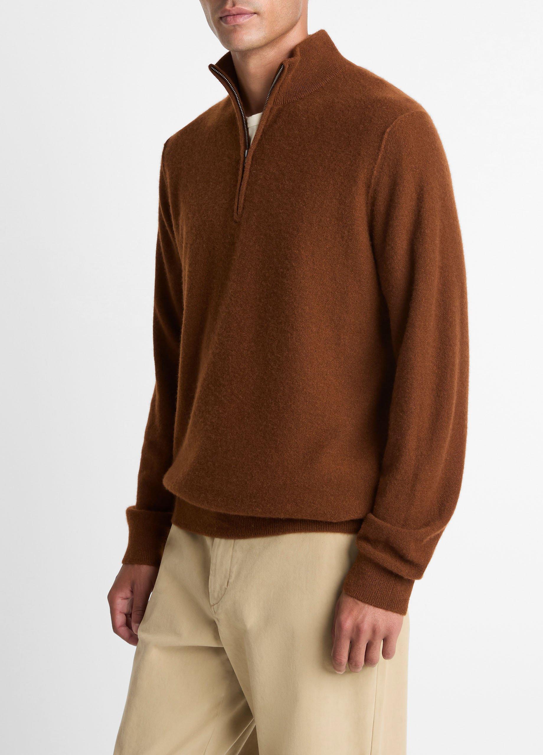 Plush Cashmere Quarter-Zip Sweater image number 1