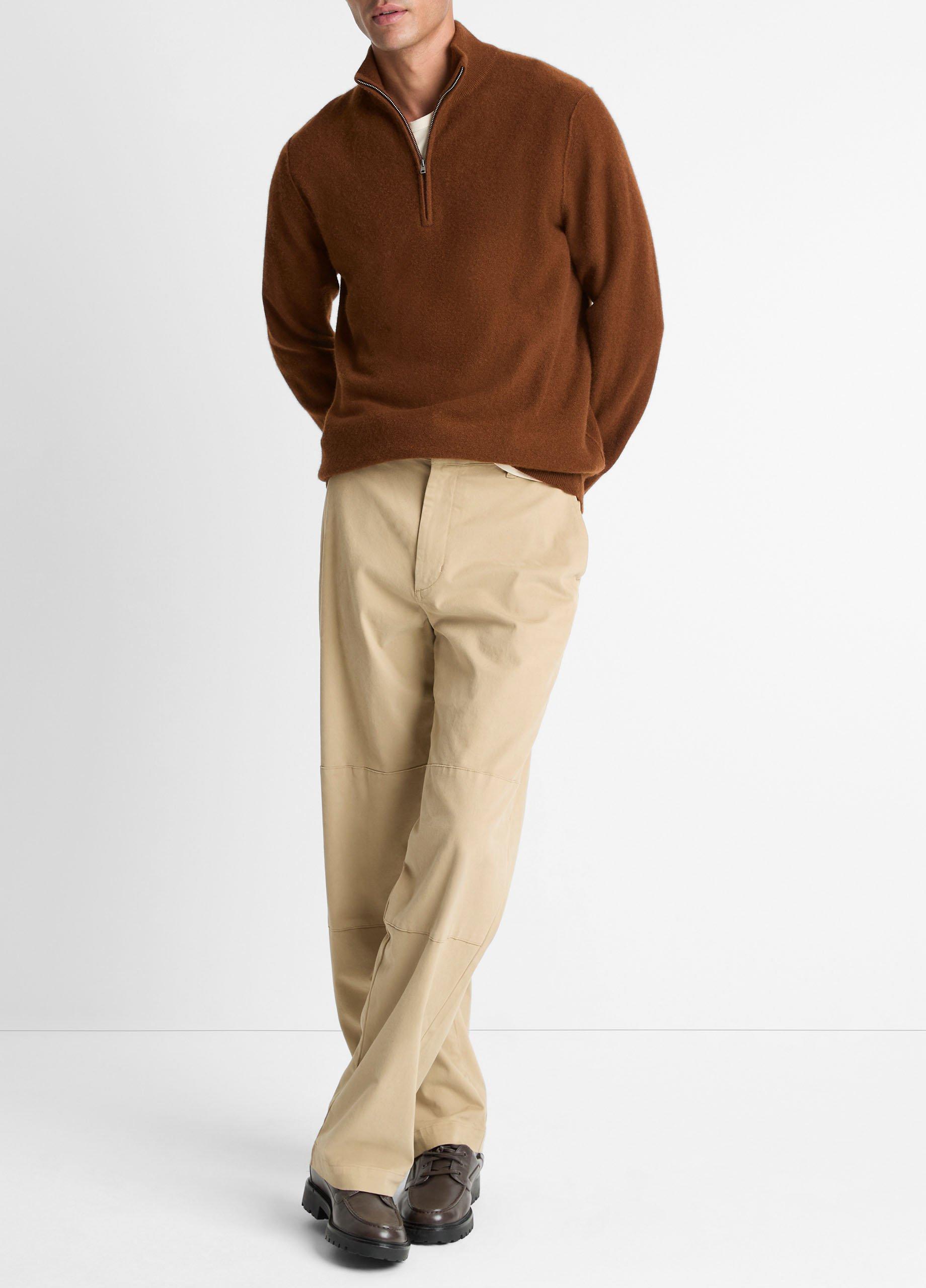 Plush Cashmere Quarter-Zip Sweater image number 3