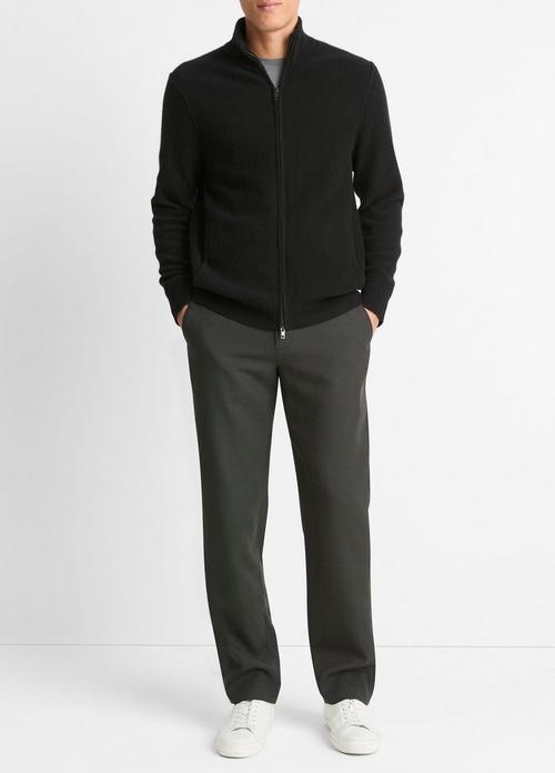 Plush Cashmere Full-Zip Sweater