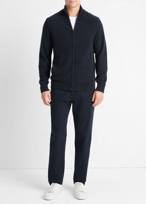 Plush Cashmere Full-Zip Sweater