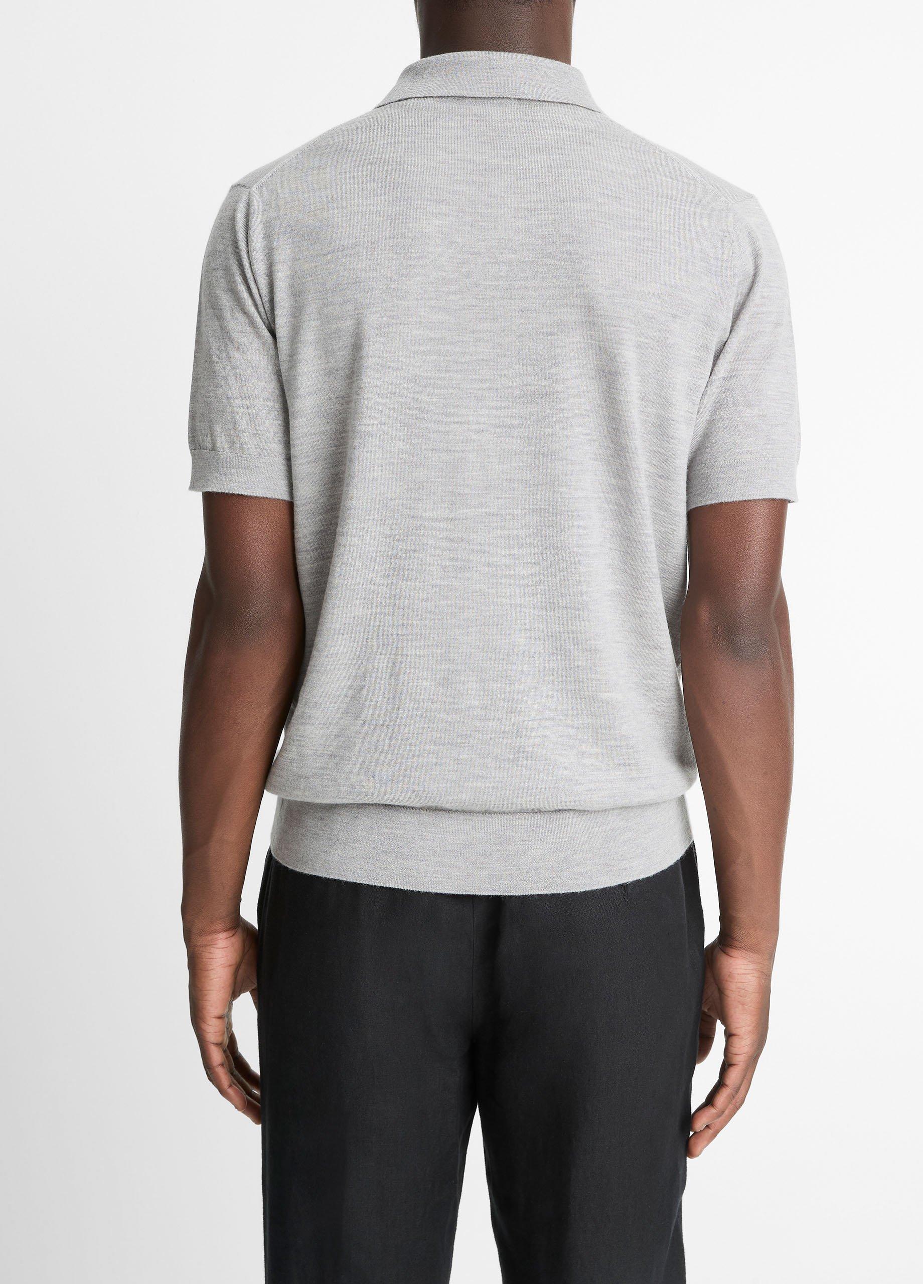 Featherweight Merino Wool-Cashmere Polo Sweater image number 2