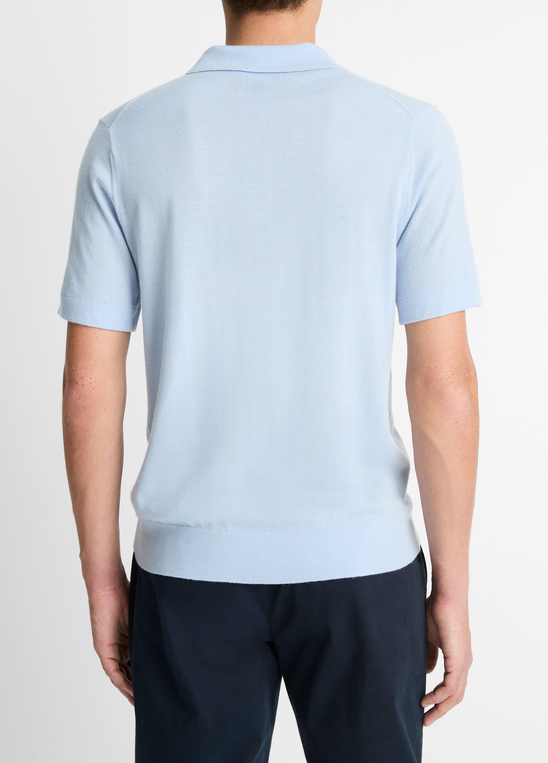Featherweight Merino Wool-Cashmere Polo Sweater image number 2