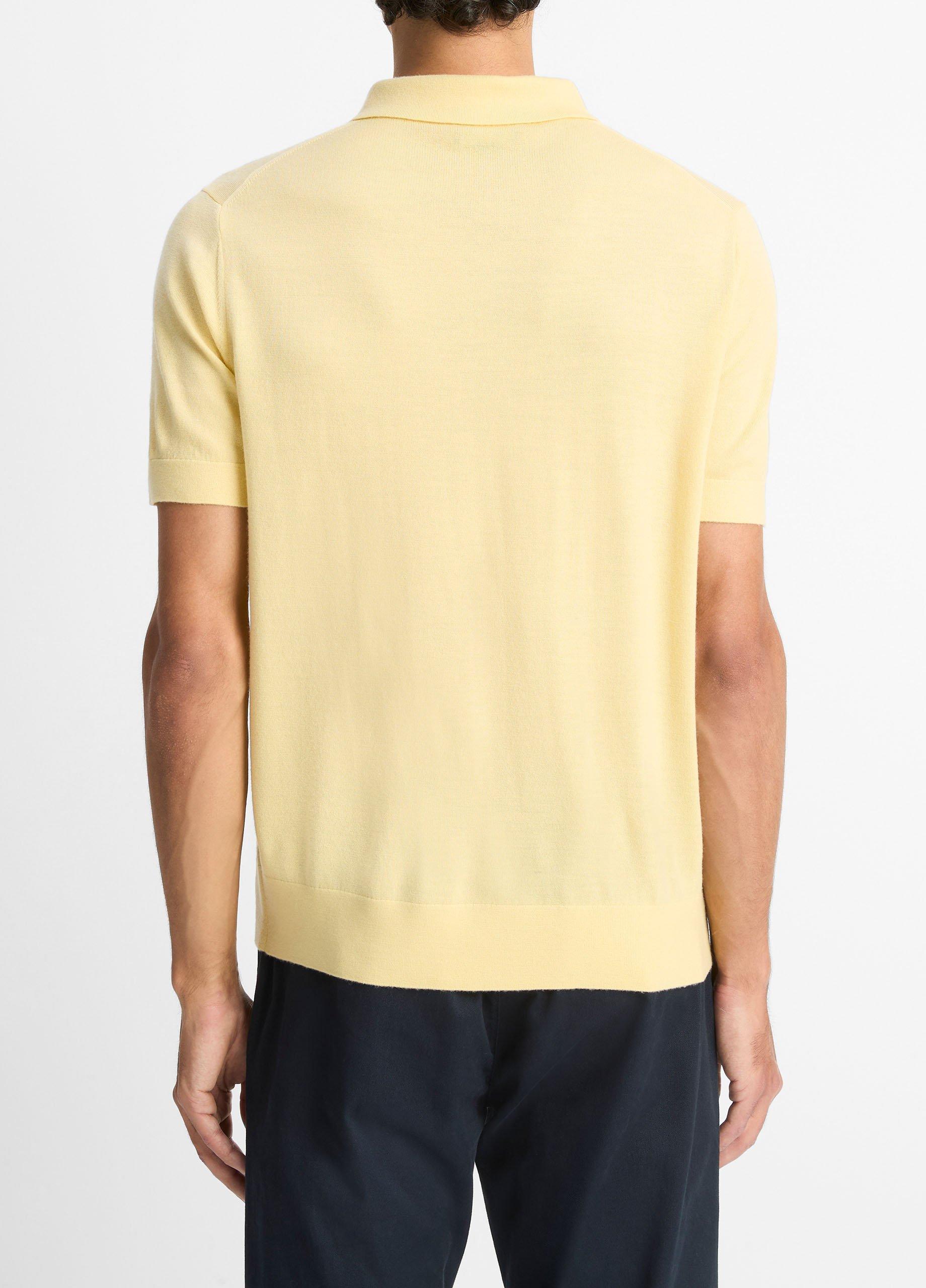Featherweight Merino Wool-Cashmere Polo Sweater image number 2
