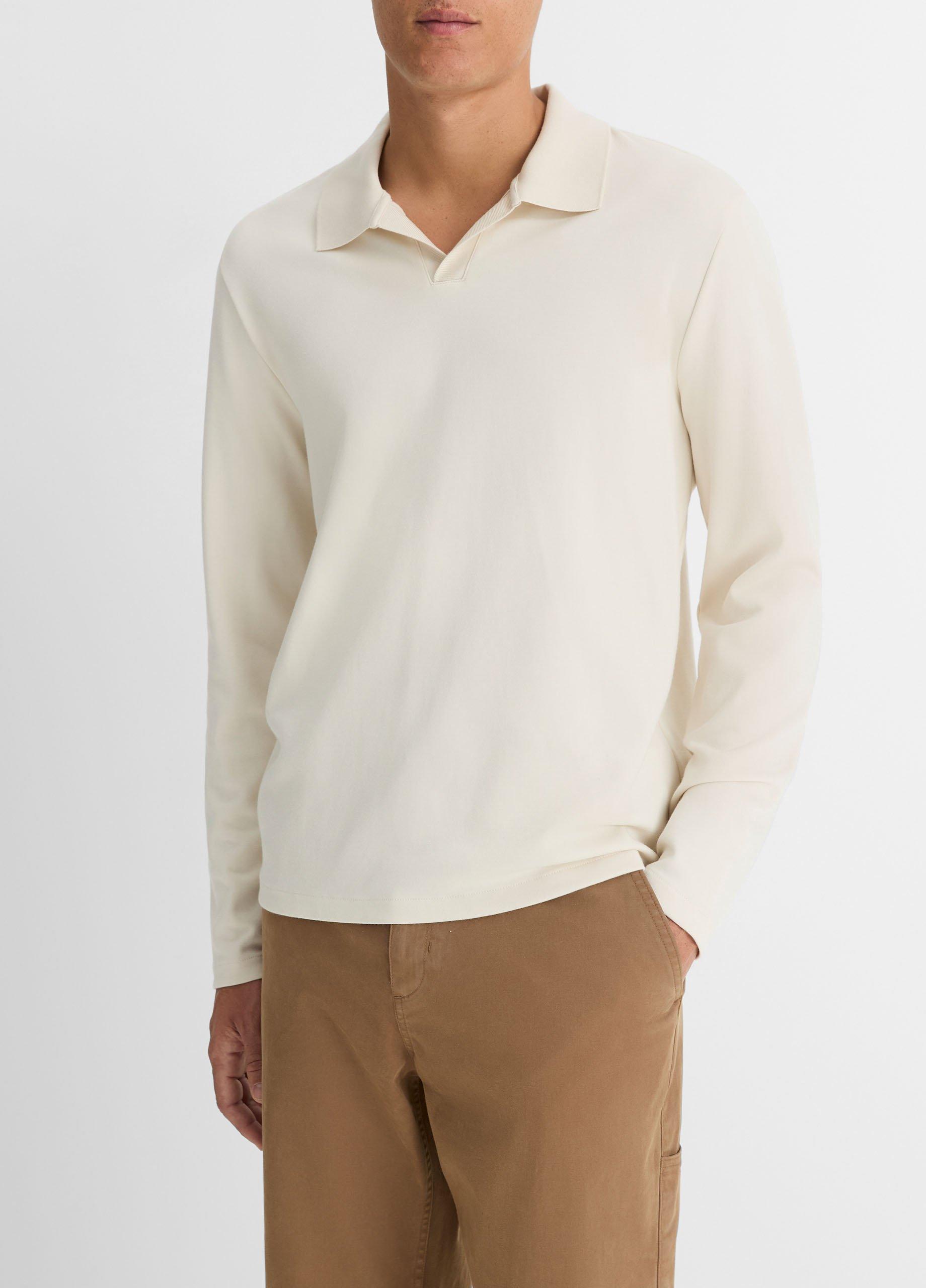 Milano Pima Cotton-Blend Johnny-Collar Shirt image number 2