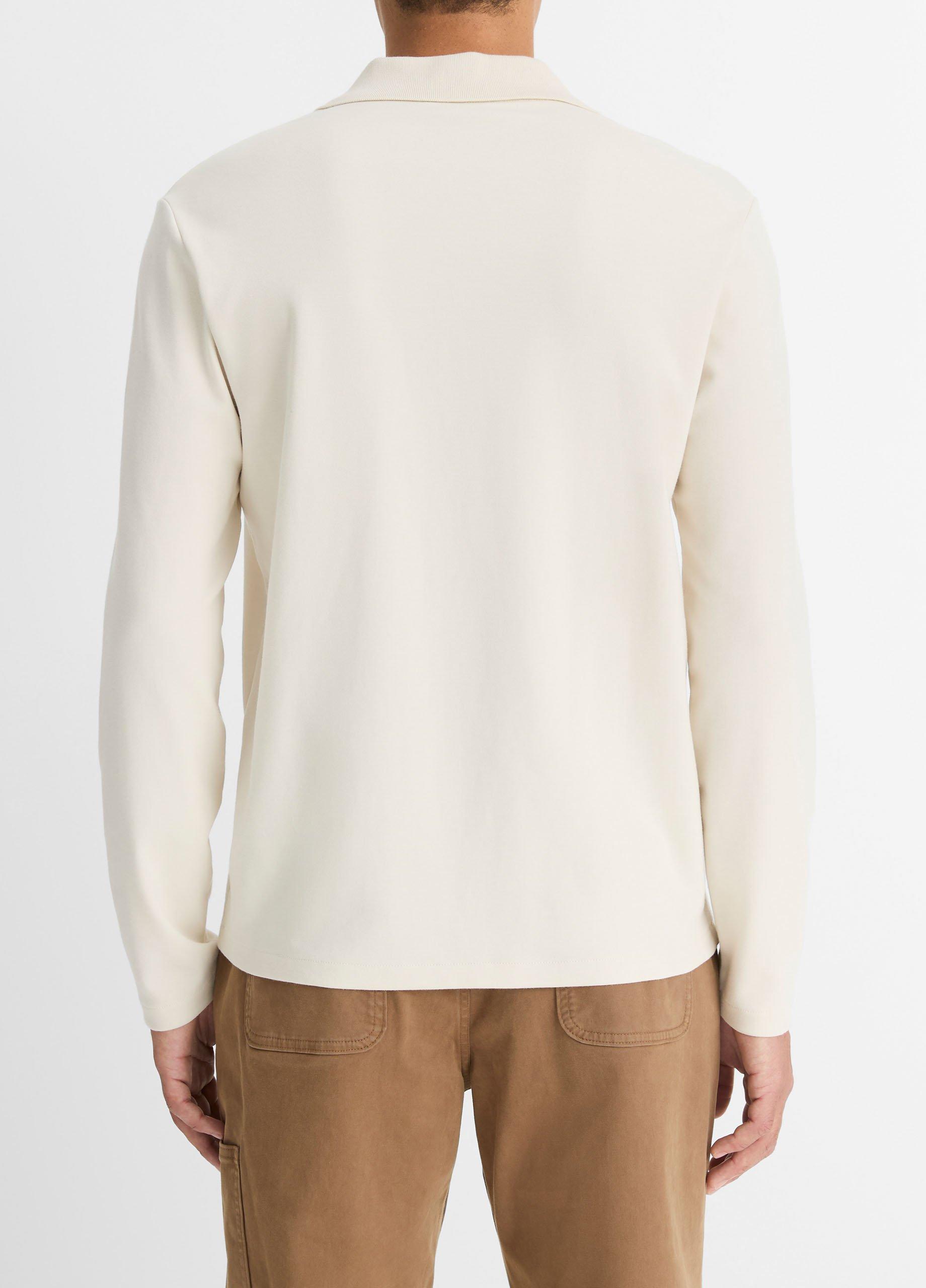 Milano Pima Cotton-Blend Johnny-Collar Shirt image number 3