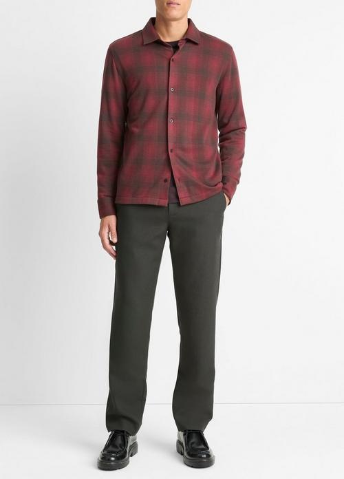 Ombré Plaid Cotton-Blend Shirt