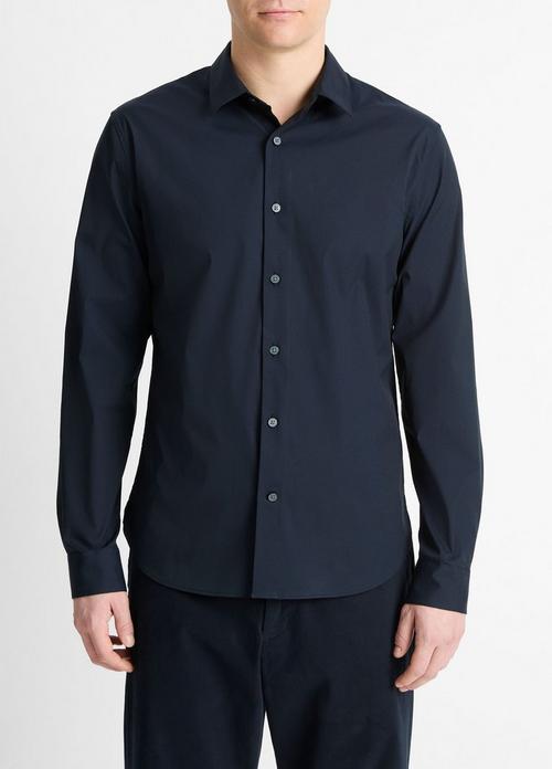 Stretch-Cotton Poplin Shirt