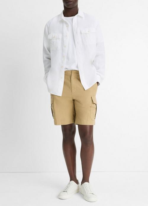 Cotton-Linen Cargo Short