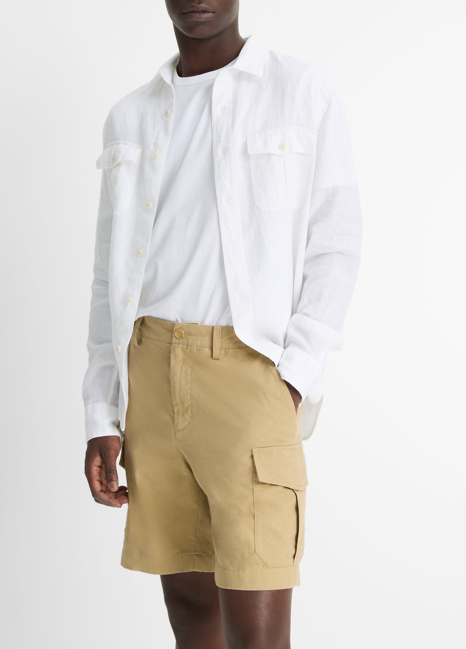 Cotton-Linen Cargo Short image number 1