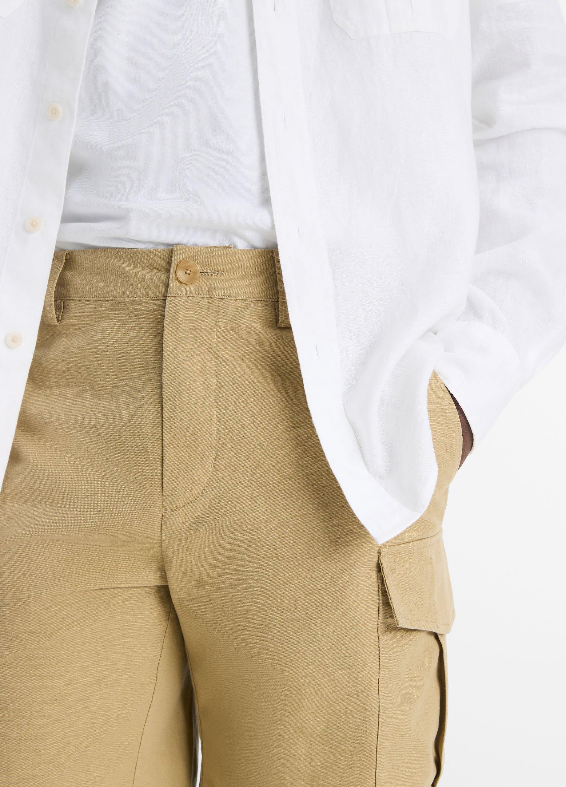 Cotton-Linen Cargo Short image number 3
