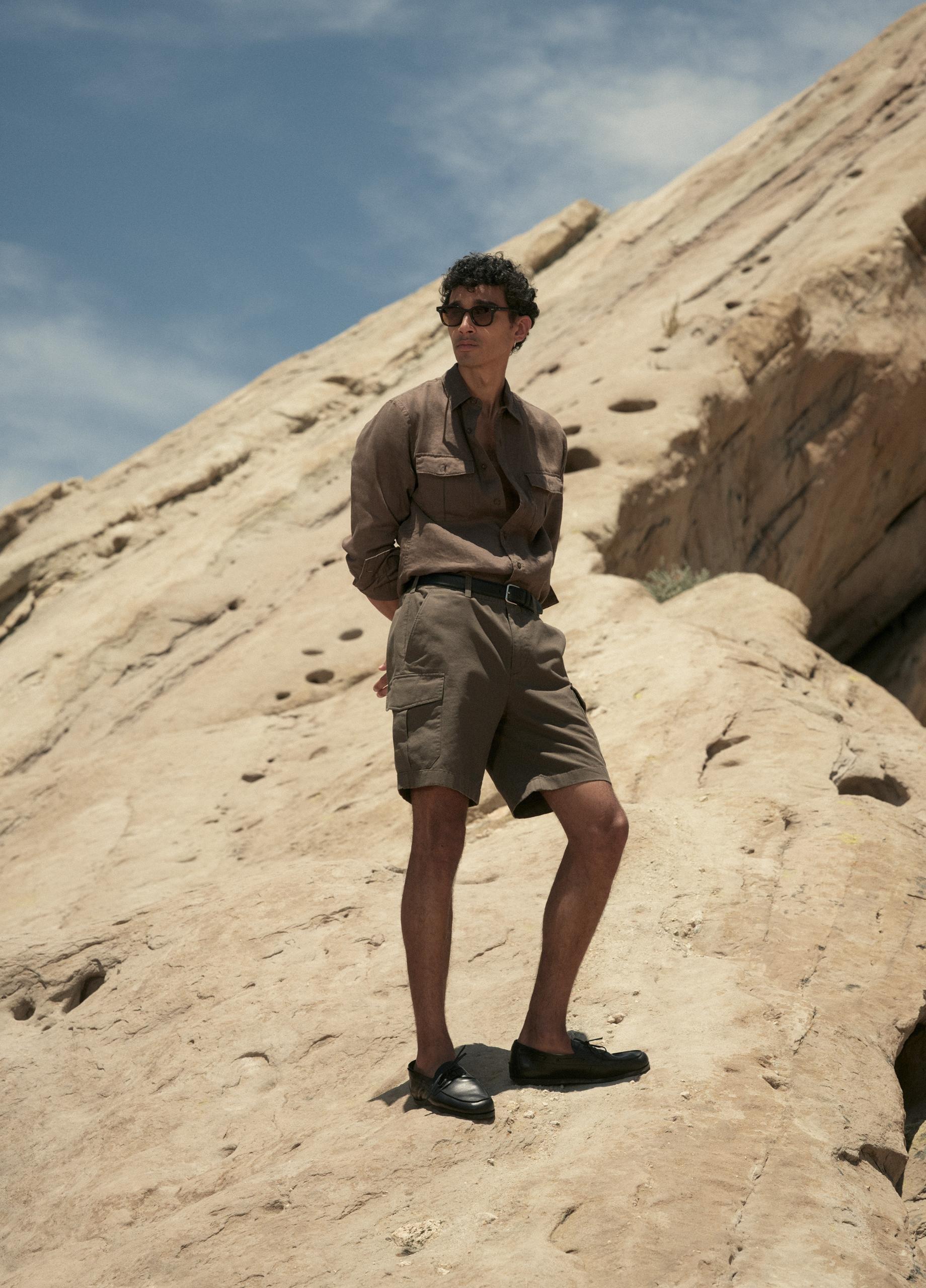 Cotton-Linen Cargo Short image number 4