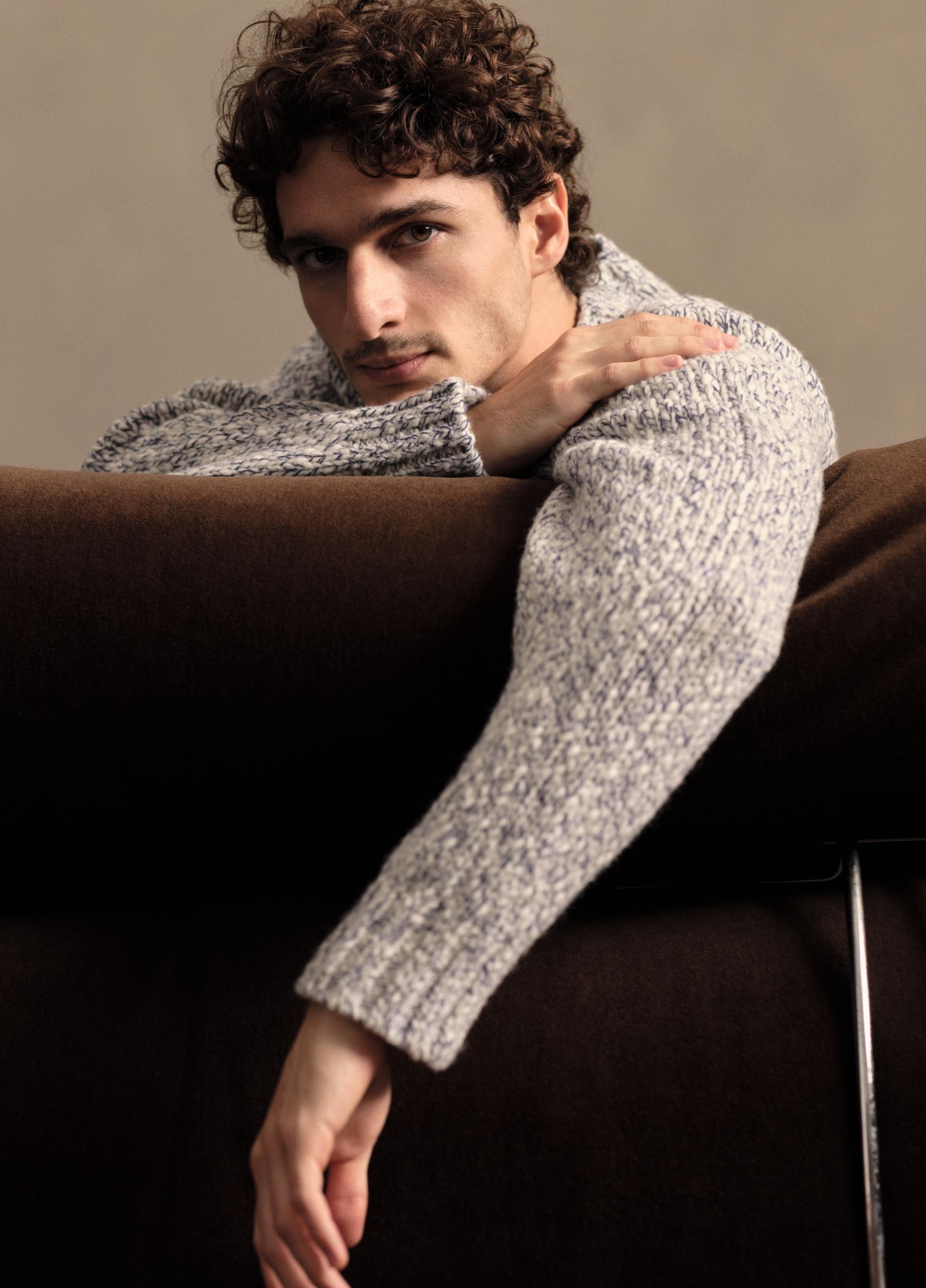 Mottled Marl Wool-Blend Sweater image number 4