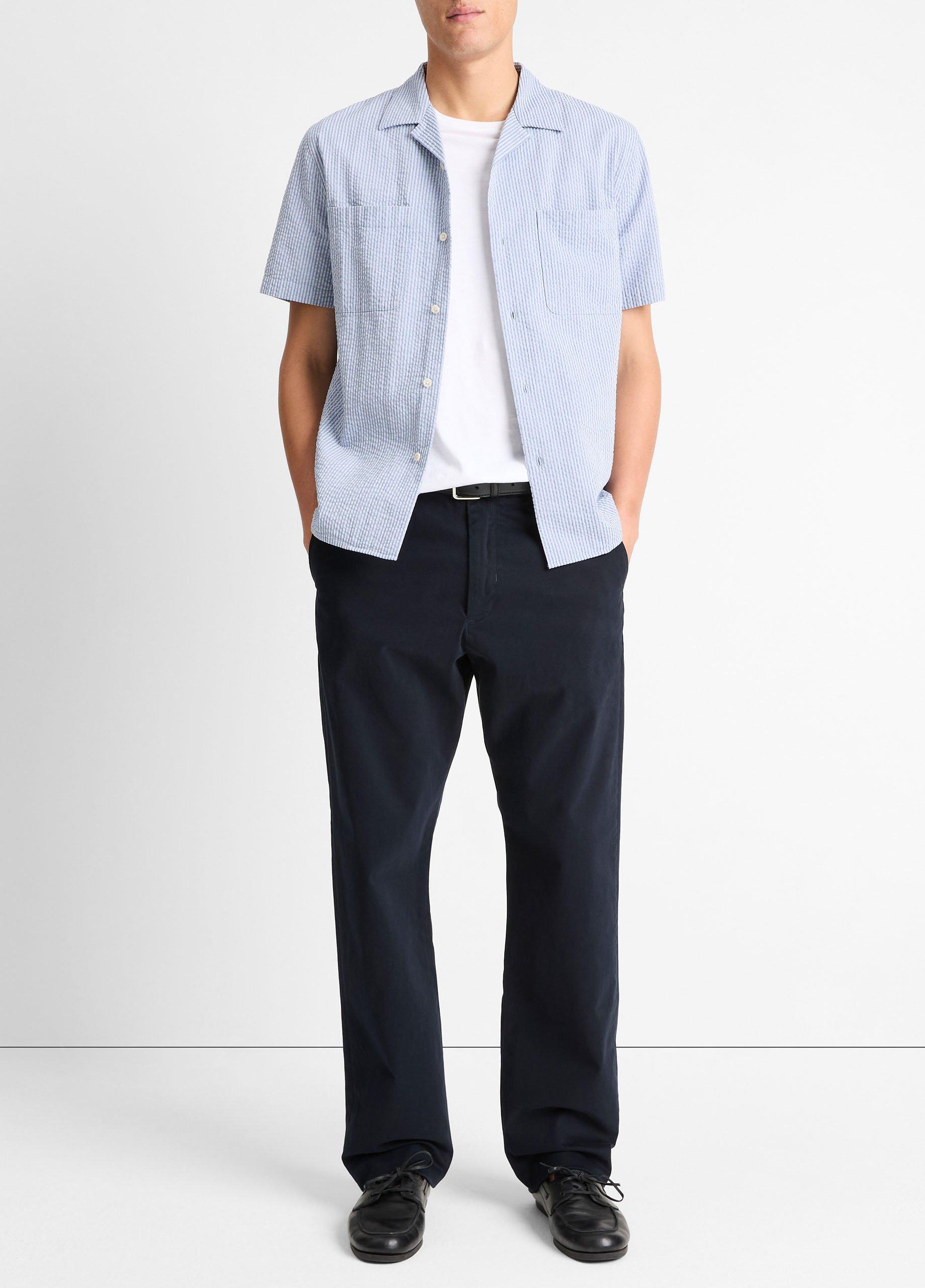 Italian Cotton Seersucker Shirt image number 3