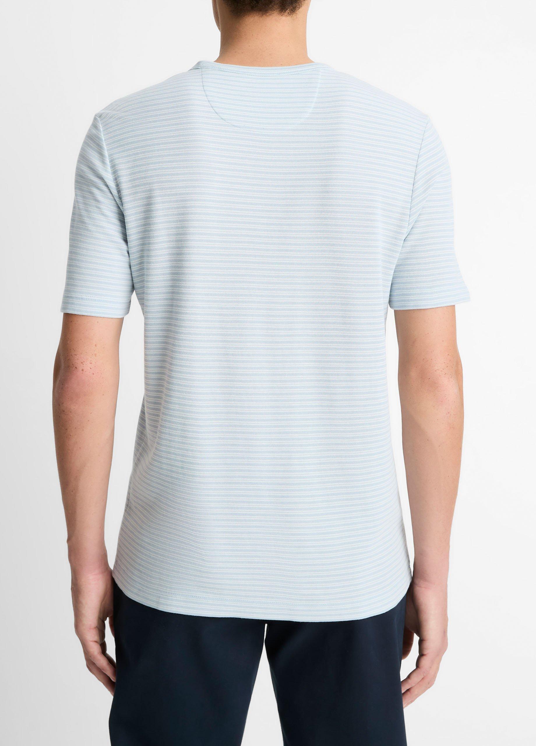Striped Pima Cotton Piqu&eacute; T-Shirt image number 2