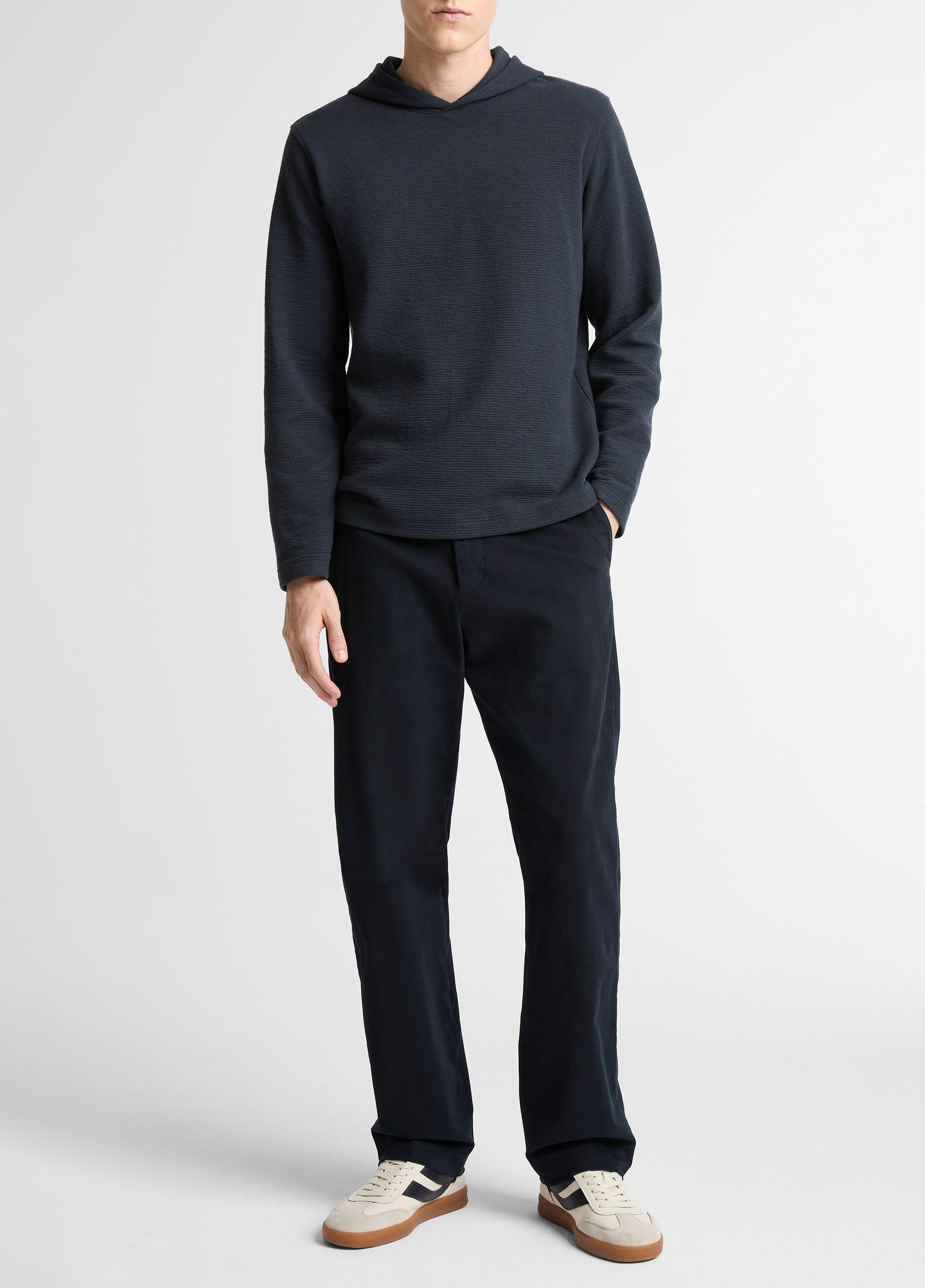 Variegated Stripe Double-Face Cotton-Blend Hoodie image number 3