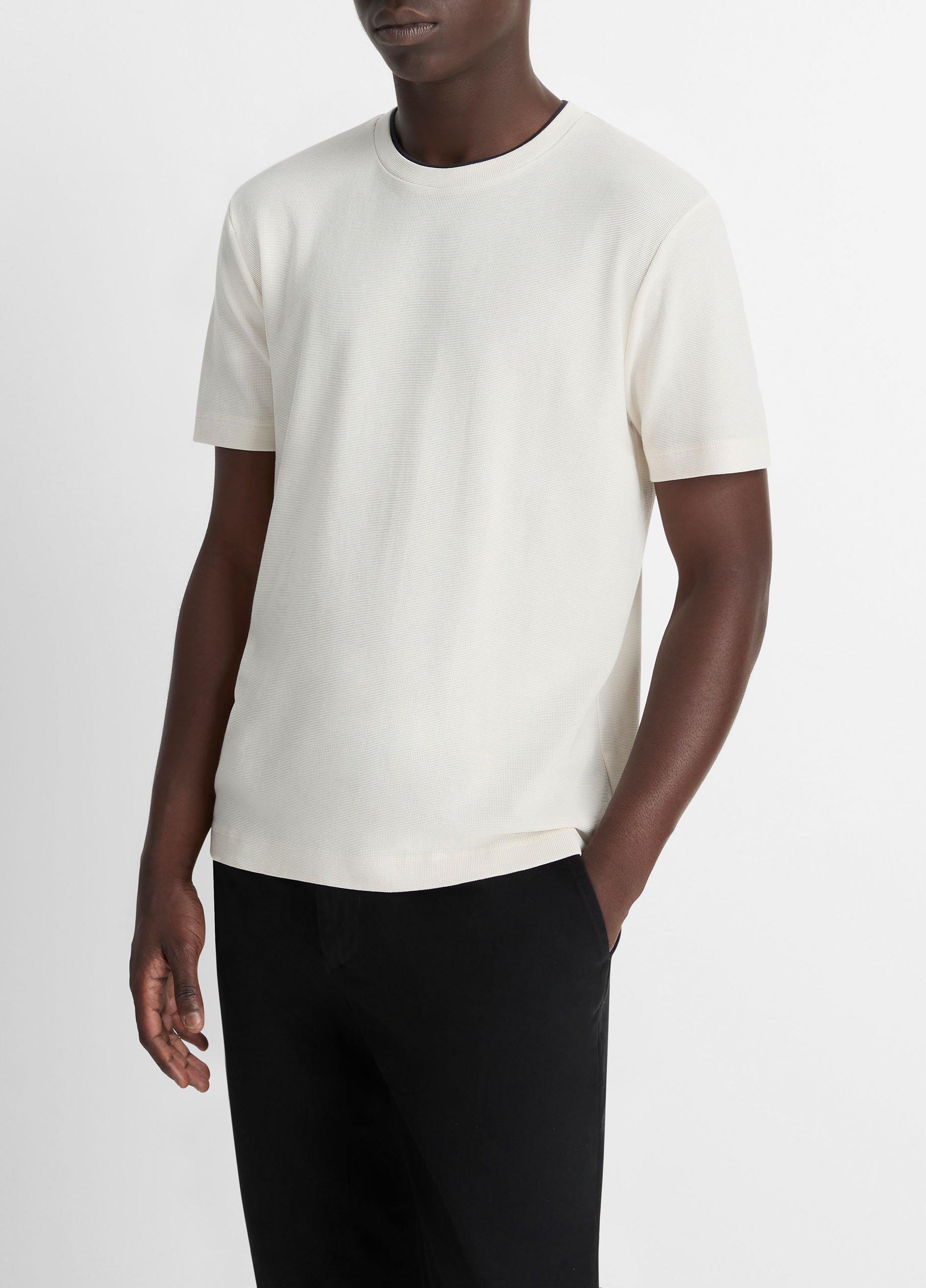 Double-Neck Pima Cotton T-Shirt image number 1