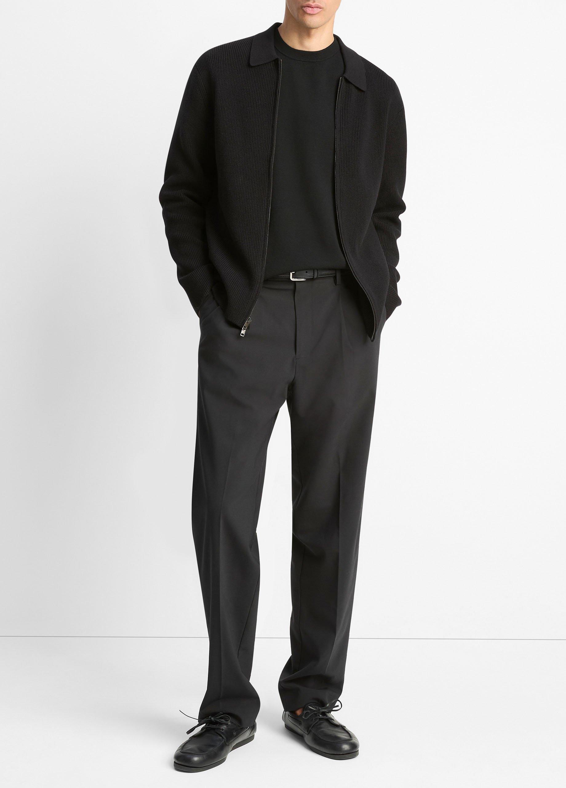 Wool-Blend Two-Way Zip Cardigan image number 3