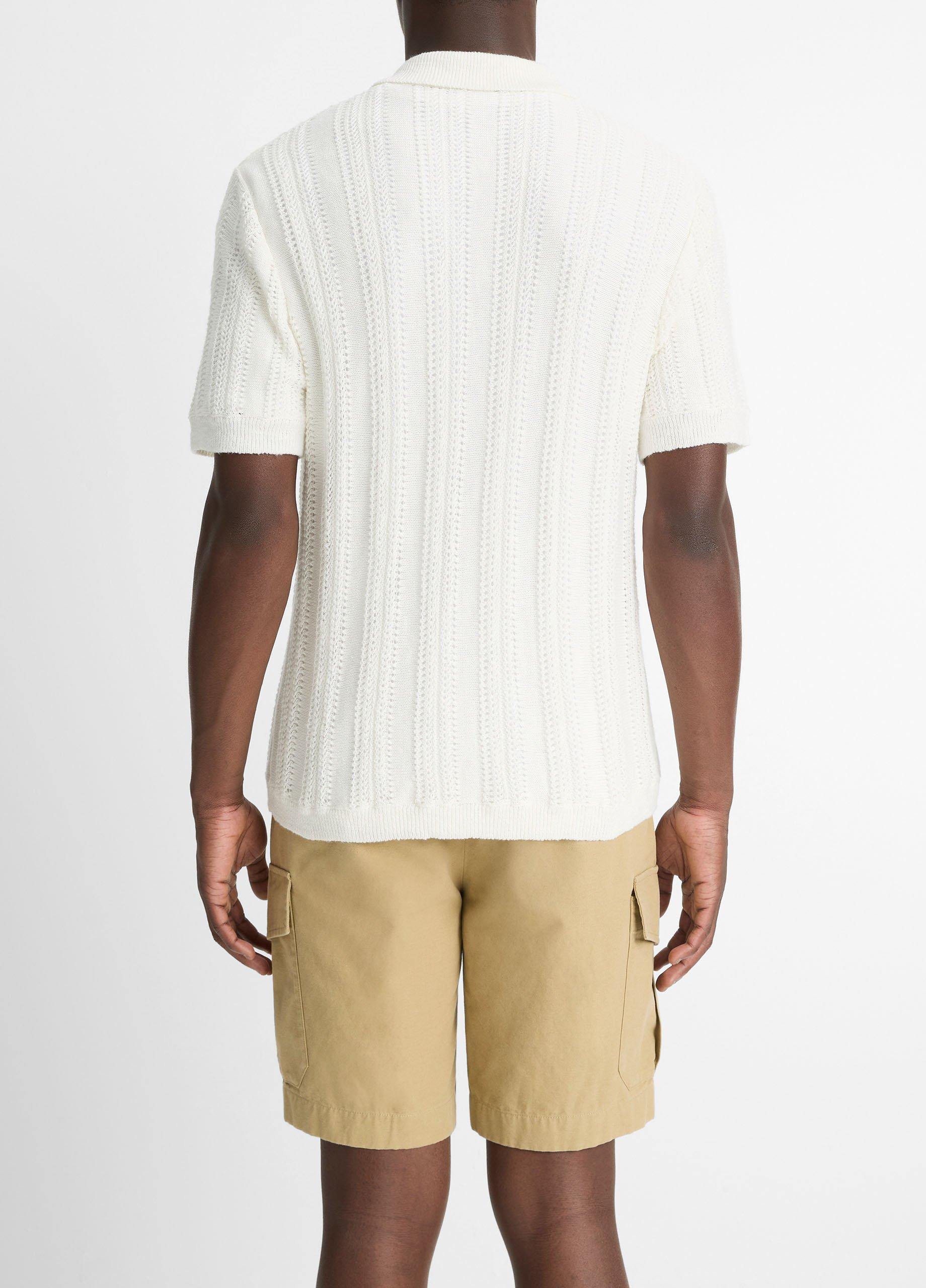 Cotton & Linen-Blend Crochet Cabana Shirt image number 2