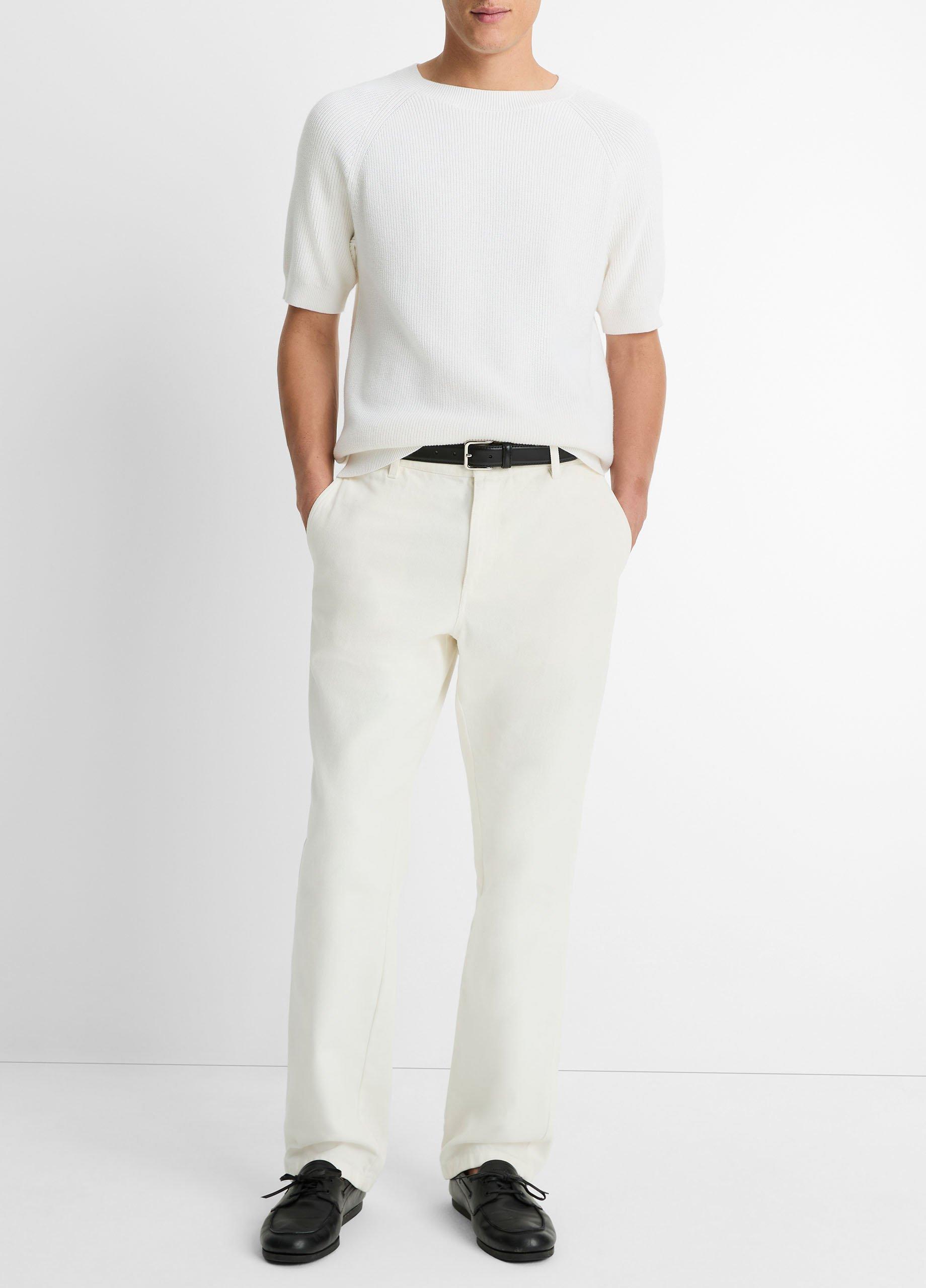 Cotton Short-Sleeve Sweater image number 3