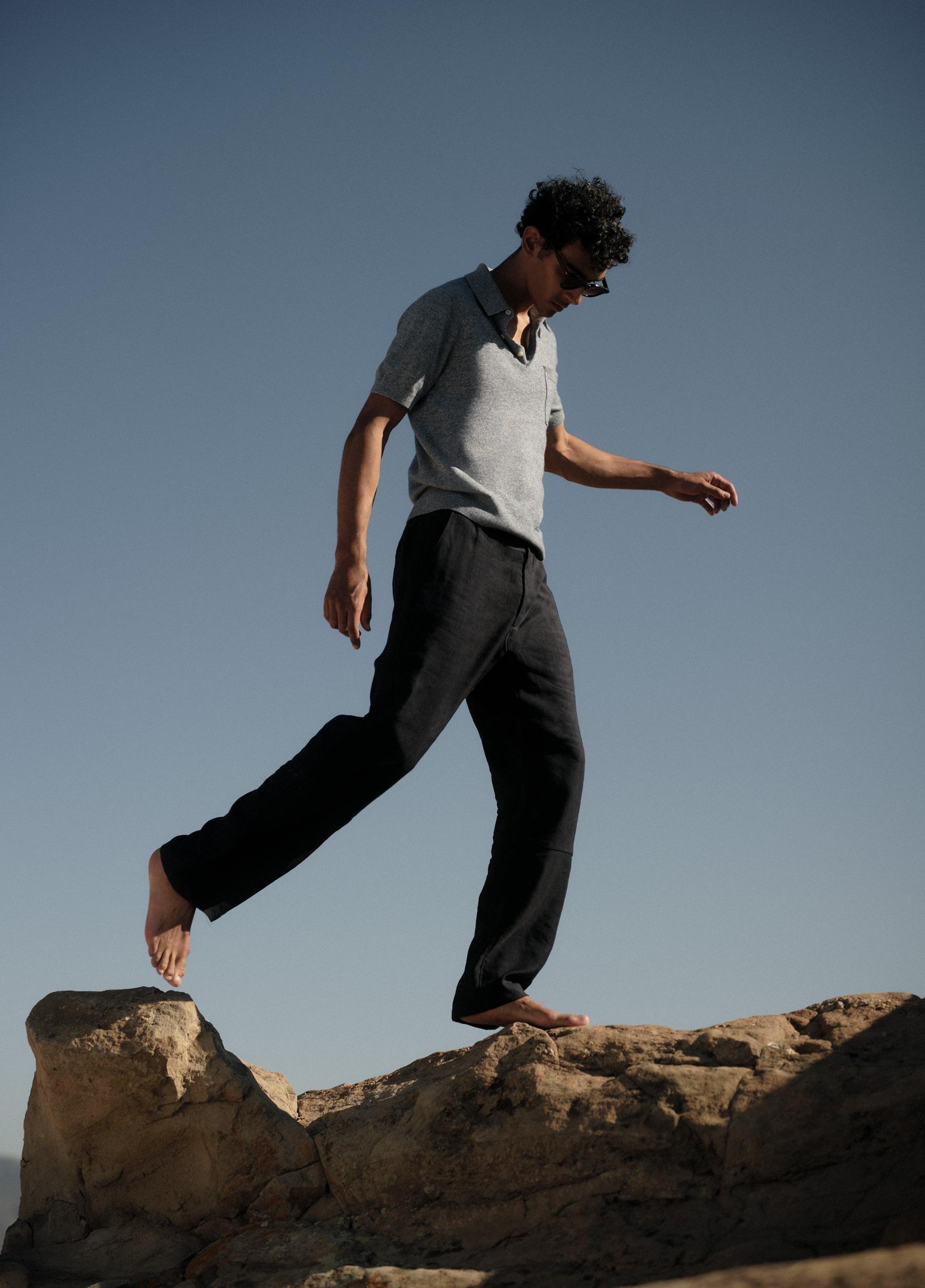 Louie Relaxed Italian Compact Twill Pant image number 5