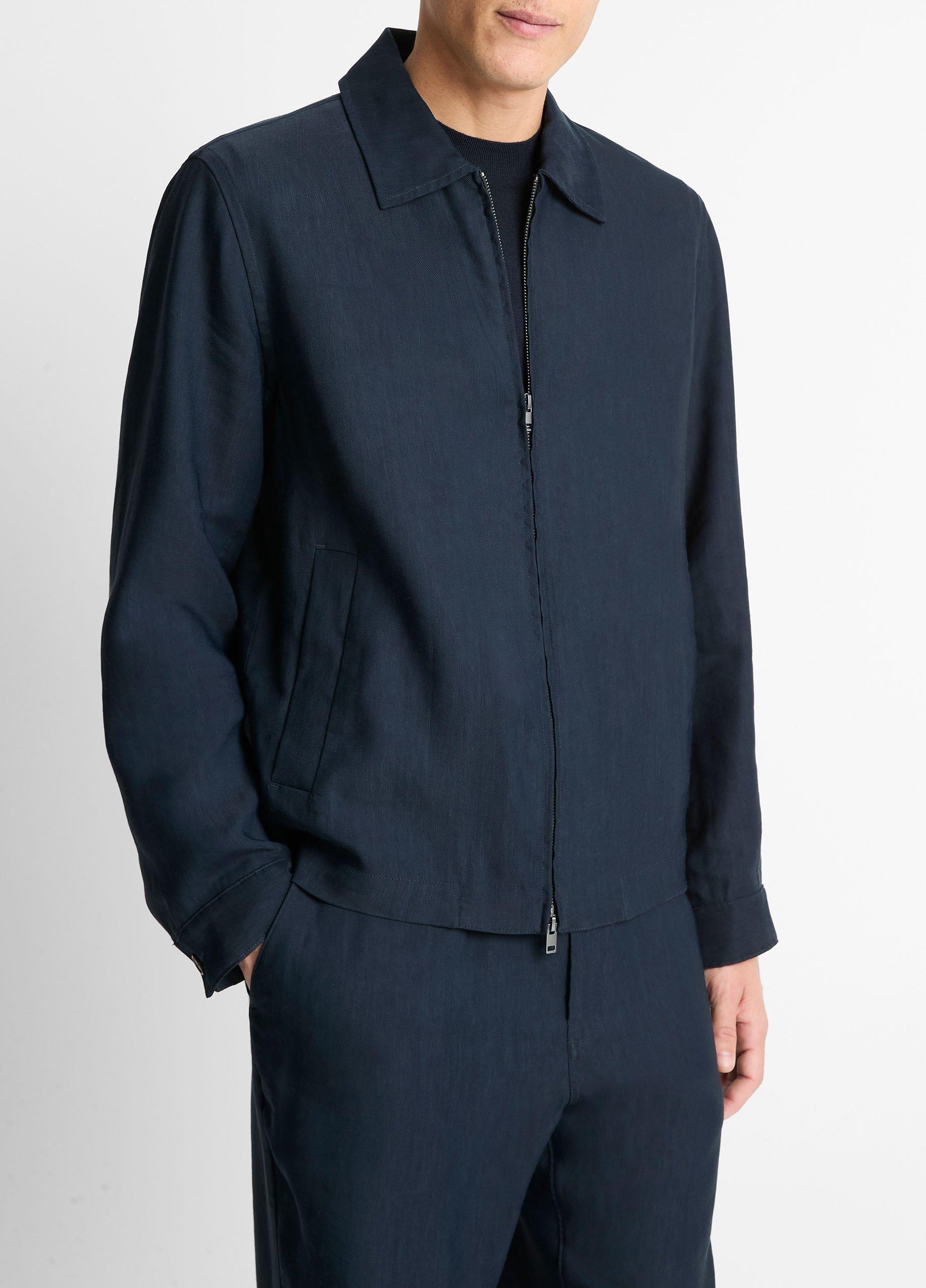 【2plan】Vince Damage Hood Check Jacket Champion Men's Full-Length Sideline Hooded Jacket with