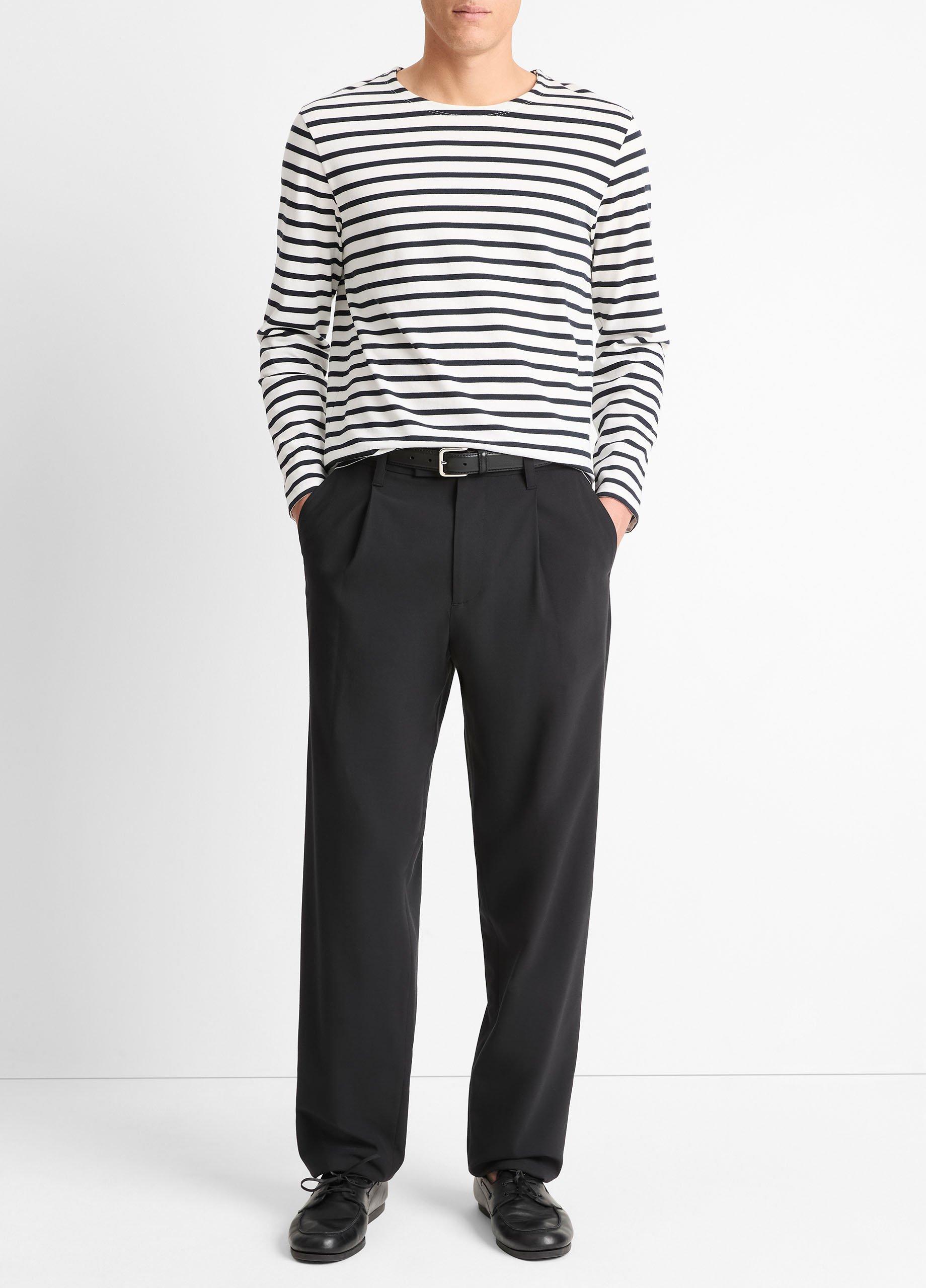 Vince ストライプ柄 コットン100%長袖Tシャツ S Vince ストライプ柄 コットン100%長袖Tシャツ S