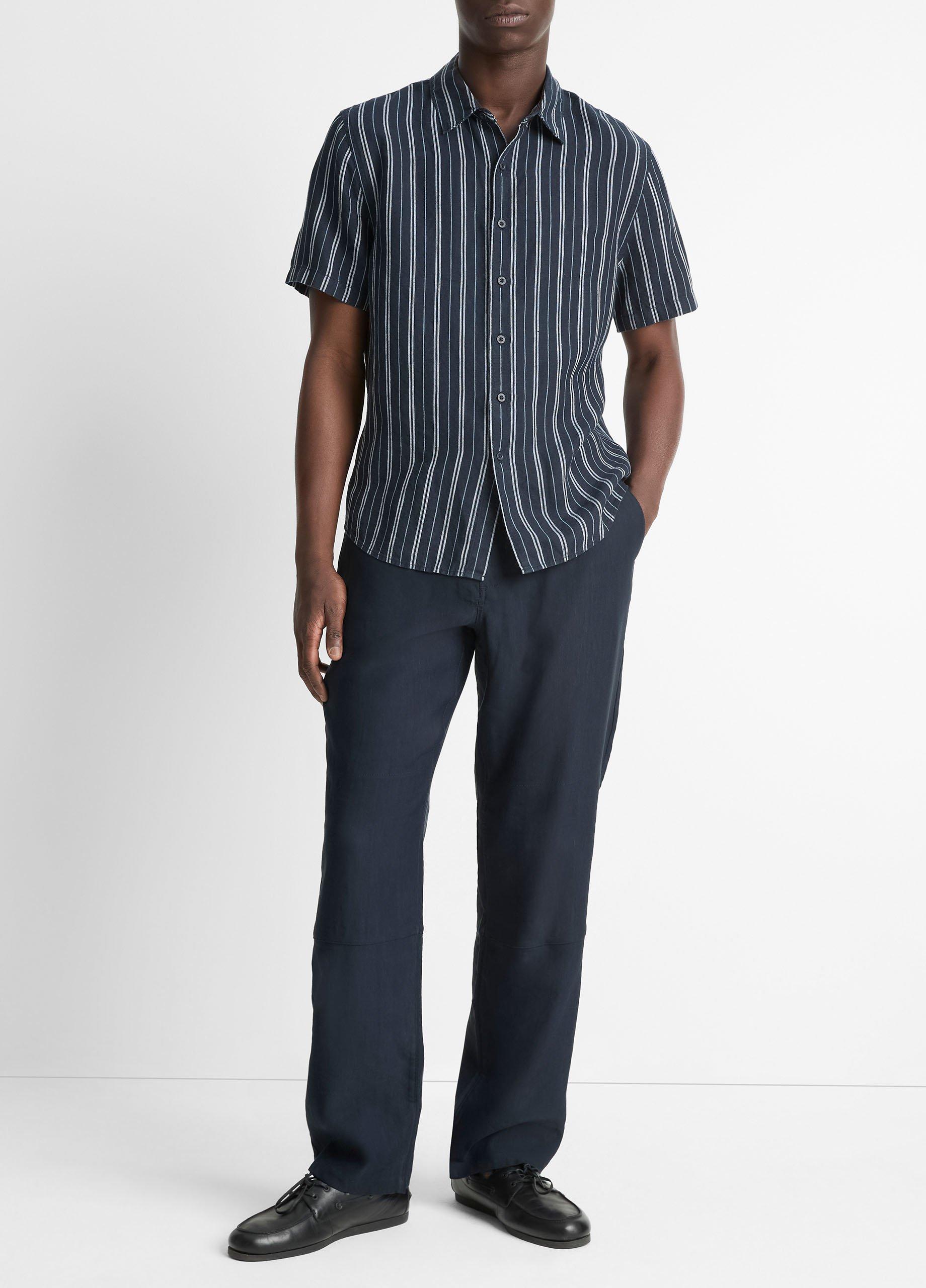 Mesa Stripe Hemp Short-Sleeve Shirt image number 3