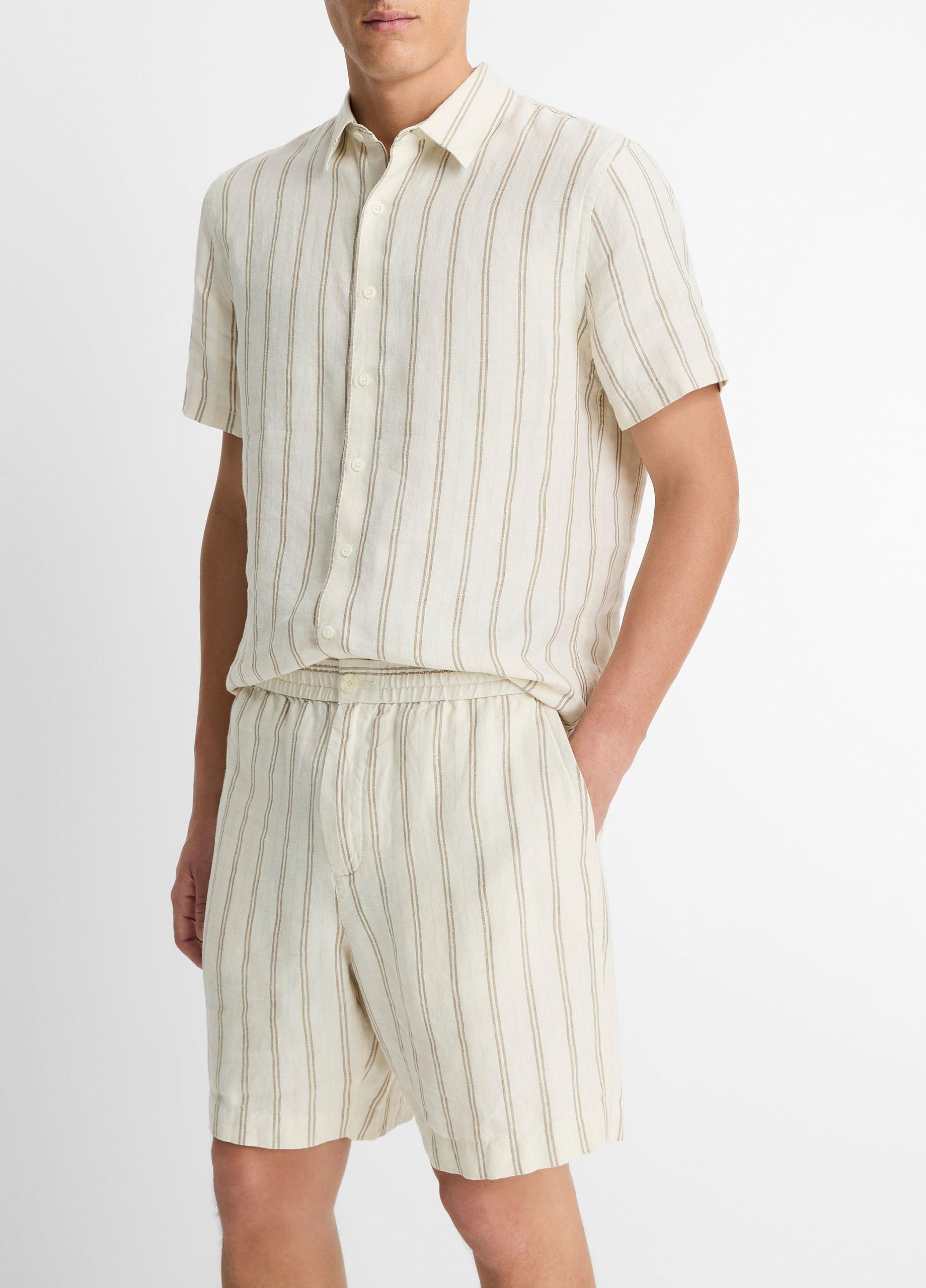 Mesa Stripe Hemp Beach Short image number 1