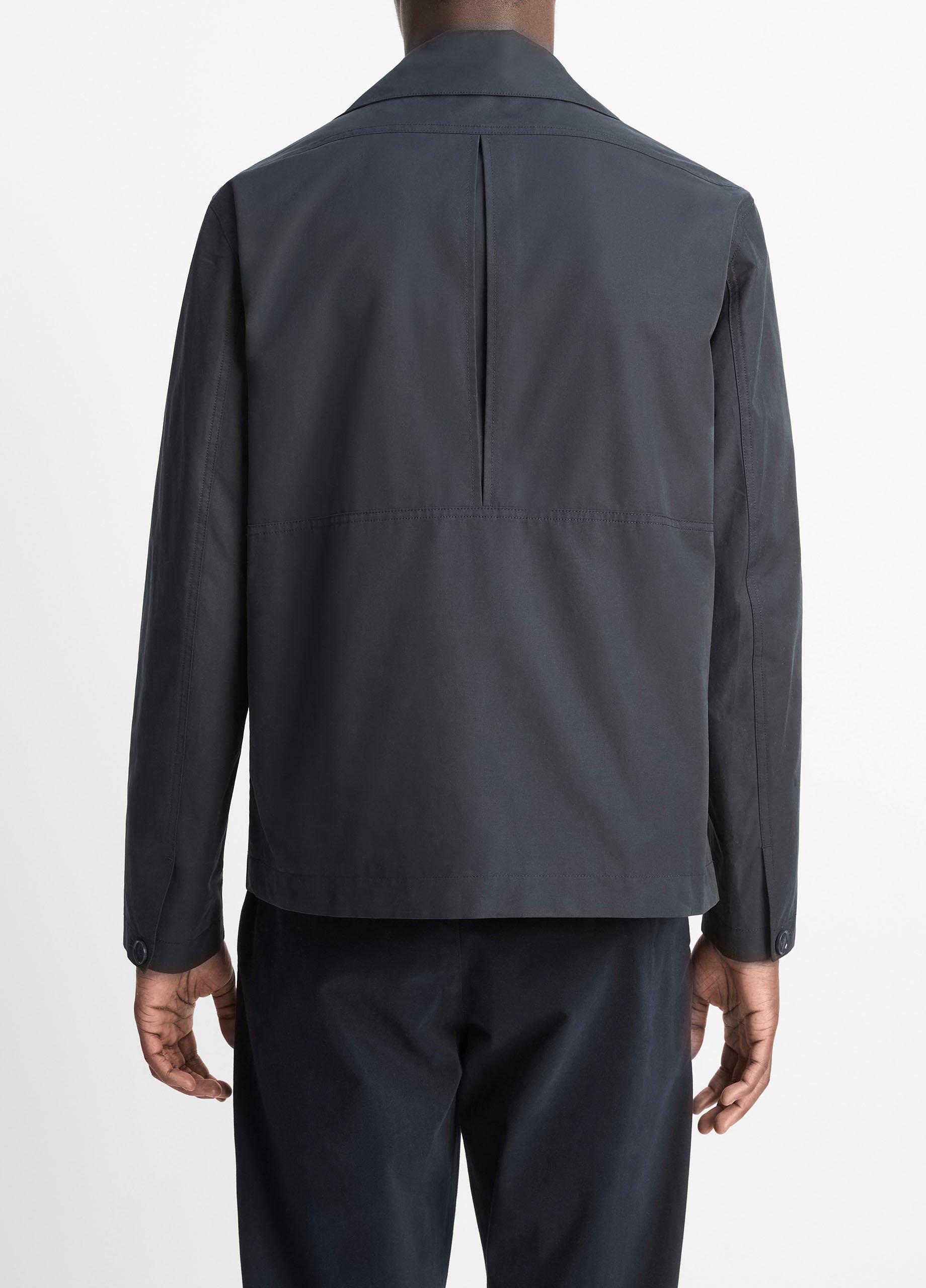 Peached Cotton-Blend Convertible-Collar Jacket in Jackets