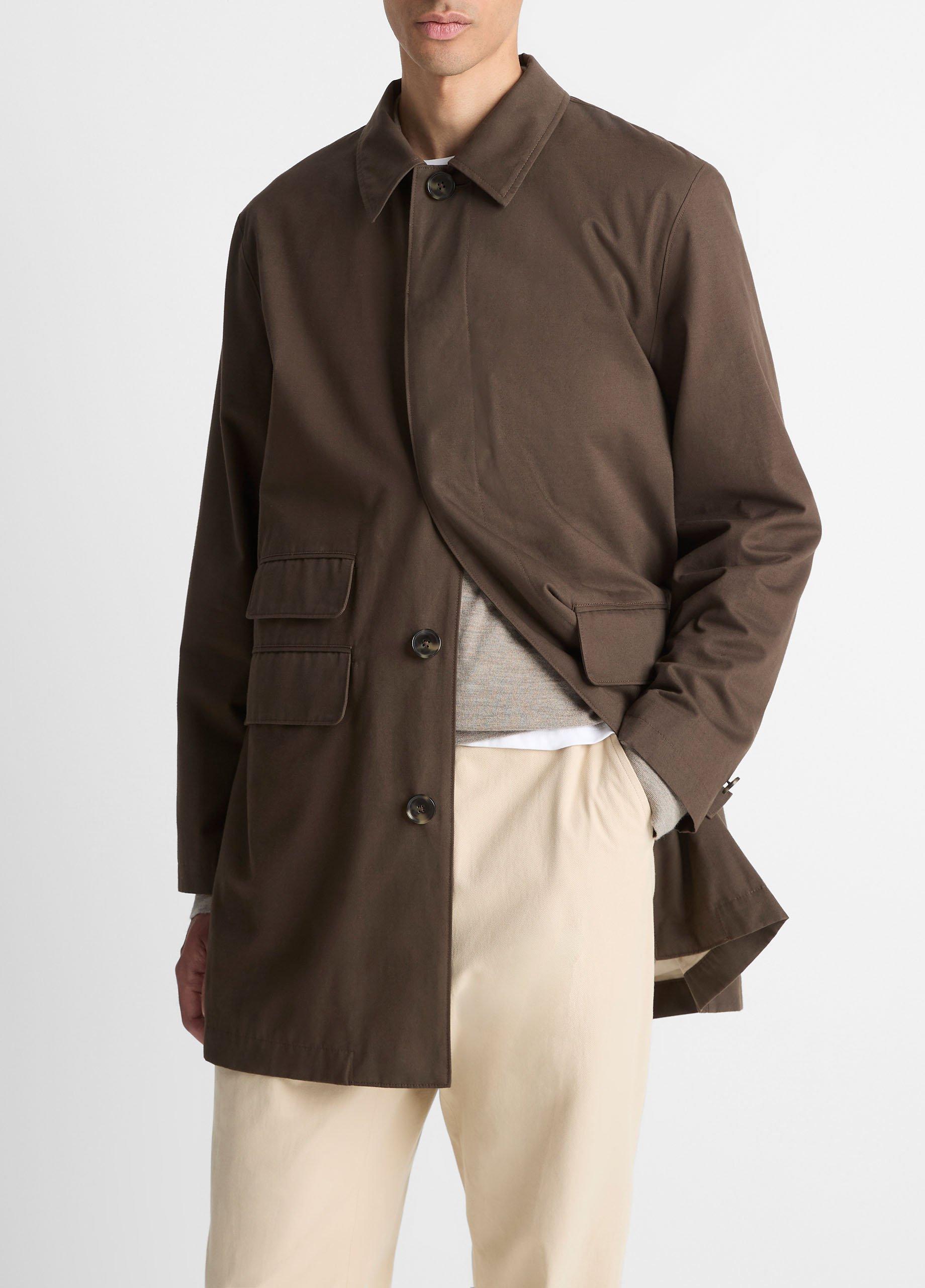 Lightweight Italian Cotton Car Coat image number 1