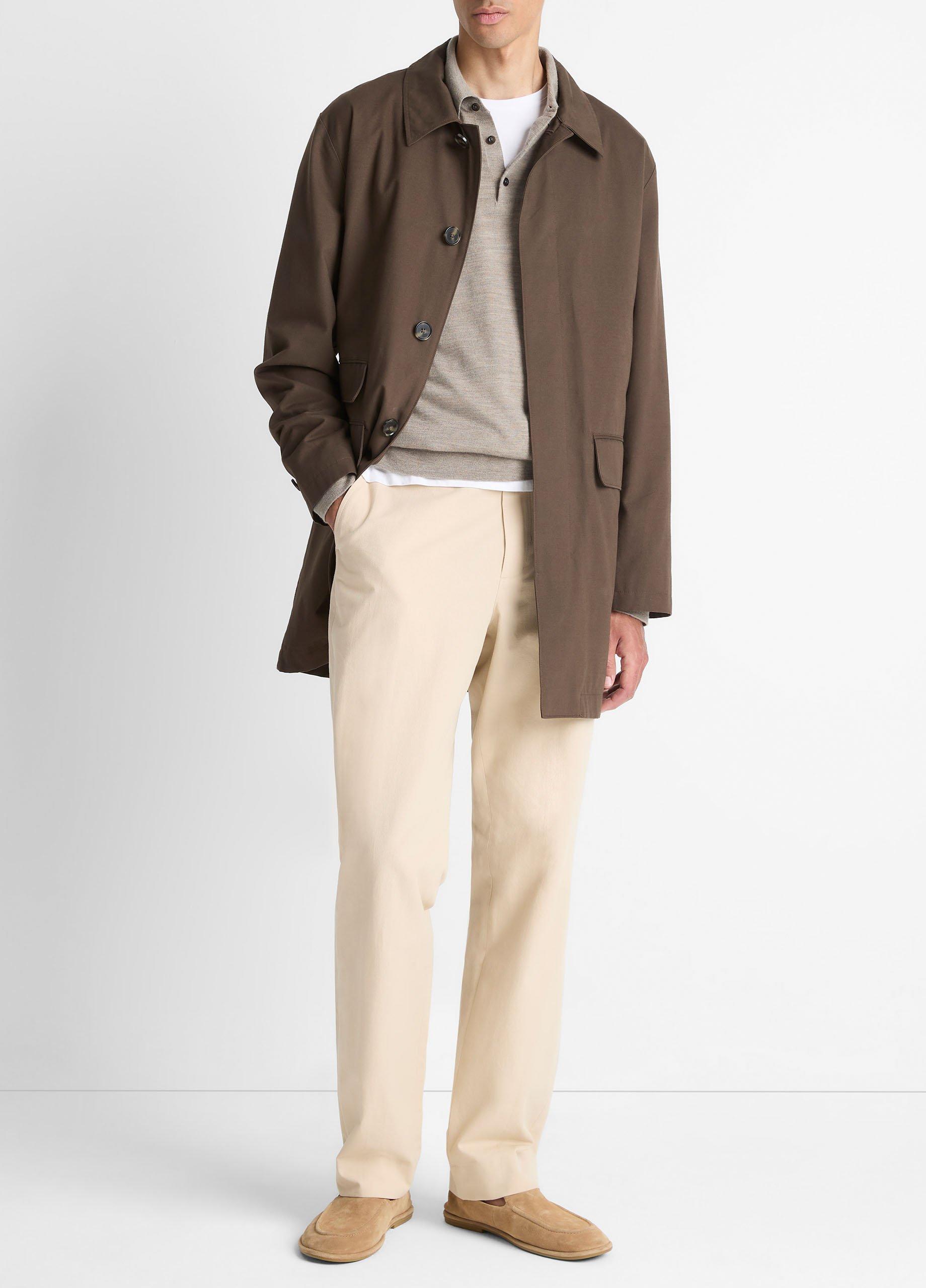 Lightweight Italian Cotton Car Coat image number 3