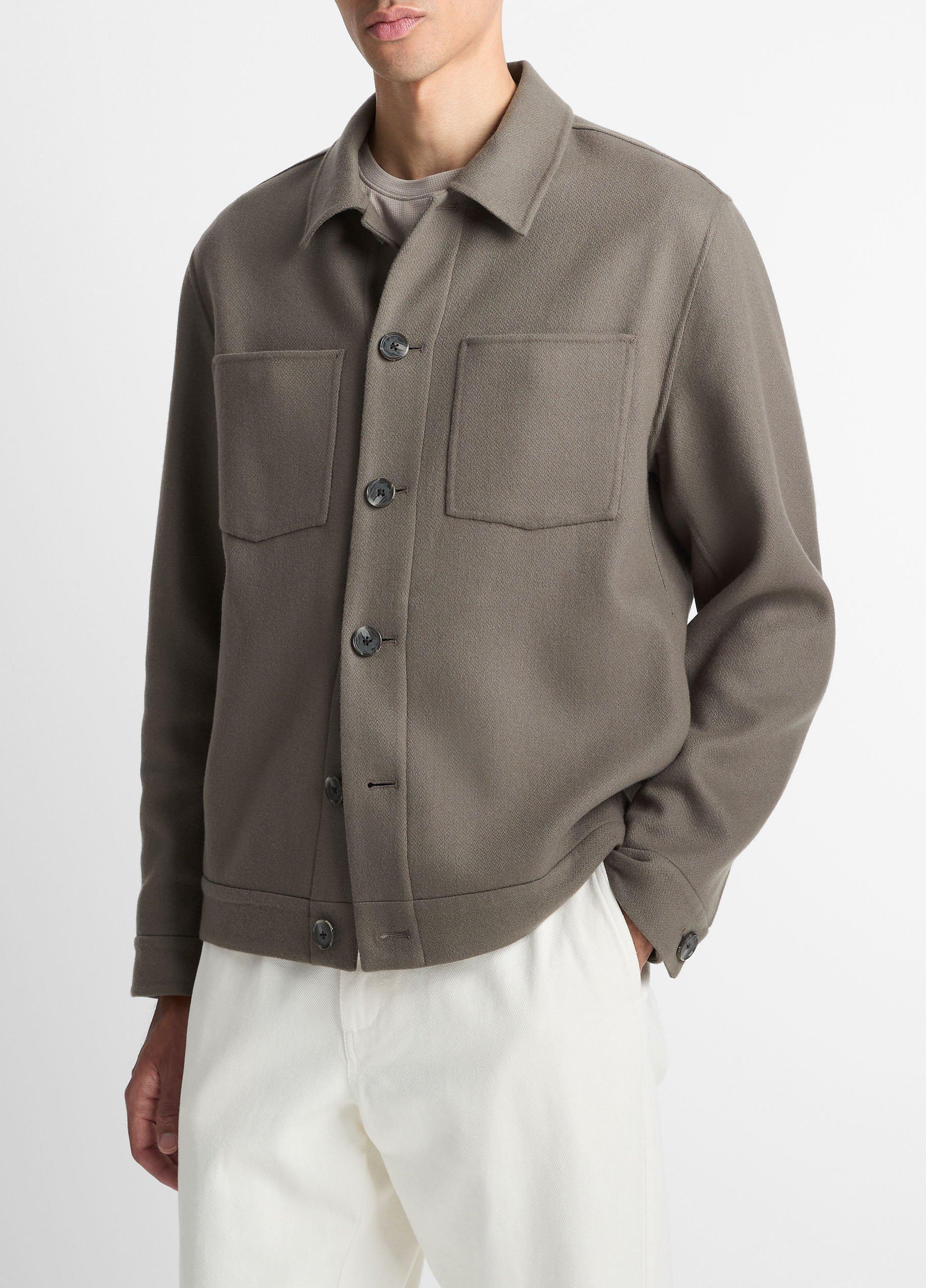 Italian Splittable Wool-Blend Shop Jacket in Jackets | Vince