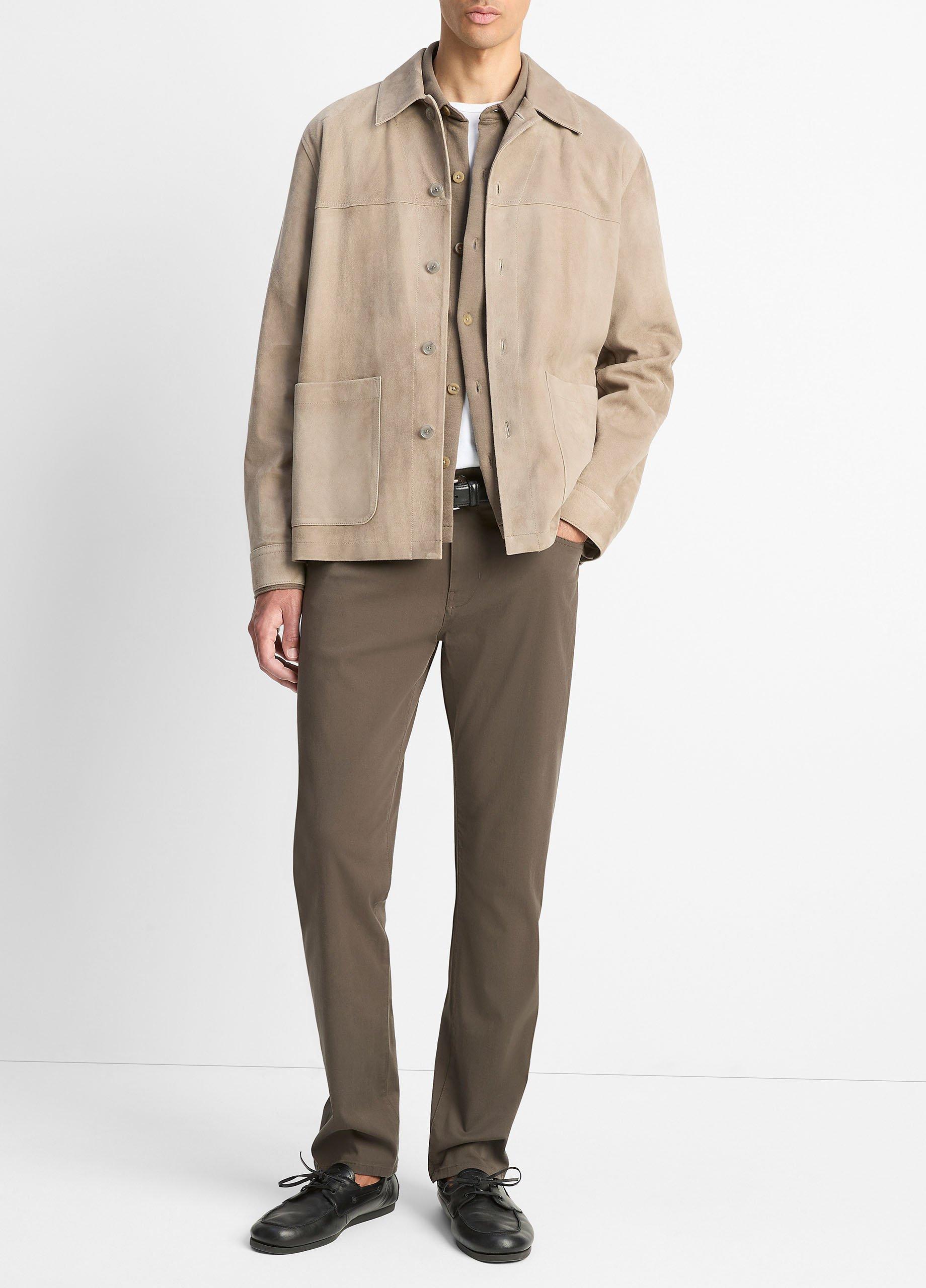 Suede Shirt Jacket in Shirt Jackets | Vince