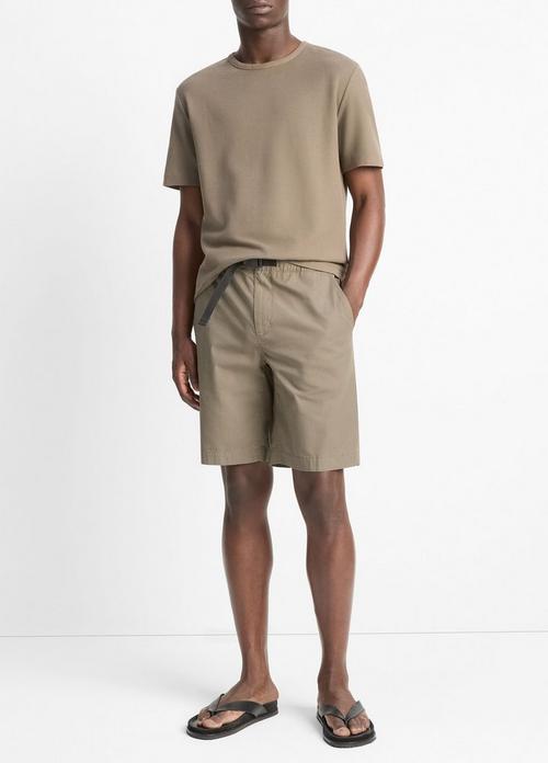 Italian Cotton Ripstop Belted Short