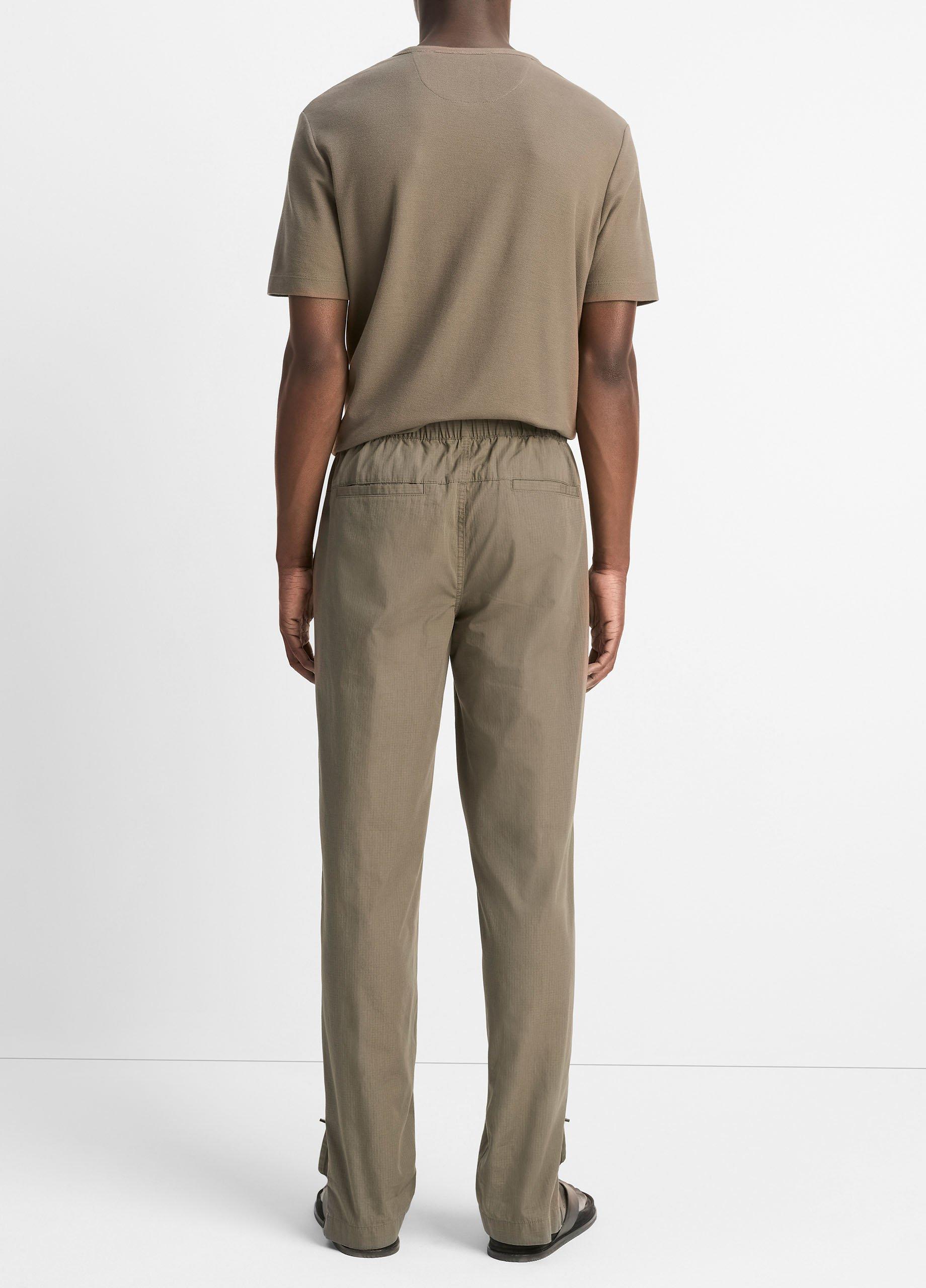 Italian Cotton Ripstop Belted Pant in Pants | Vince