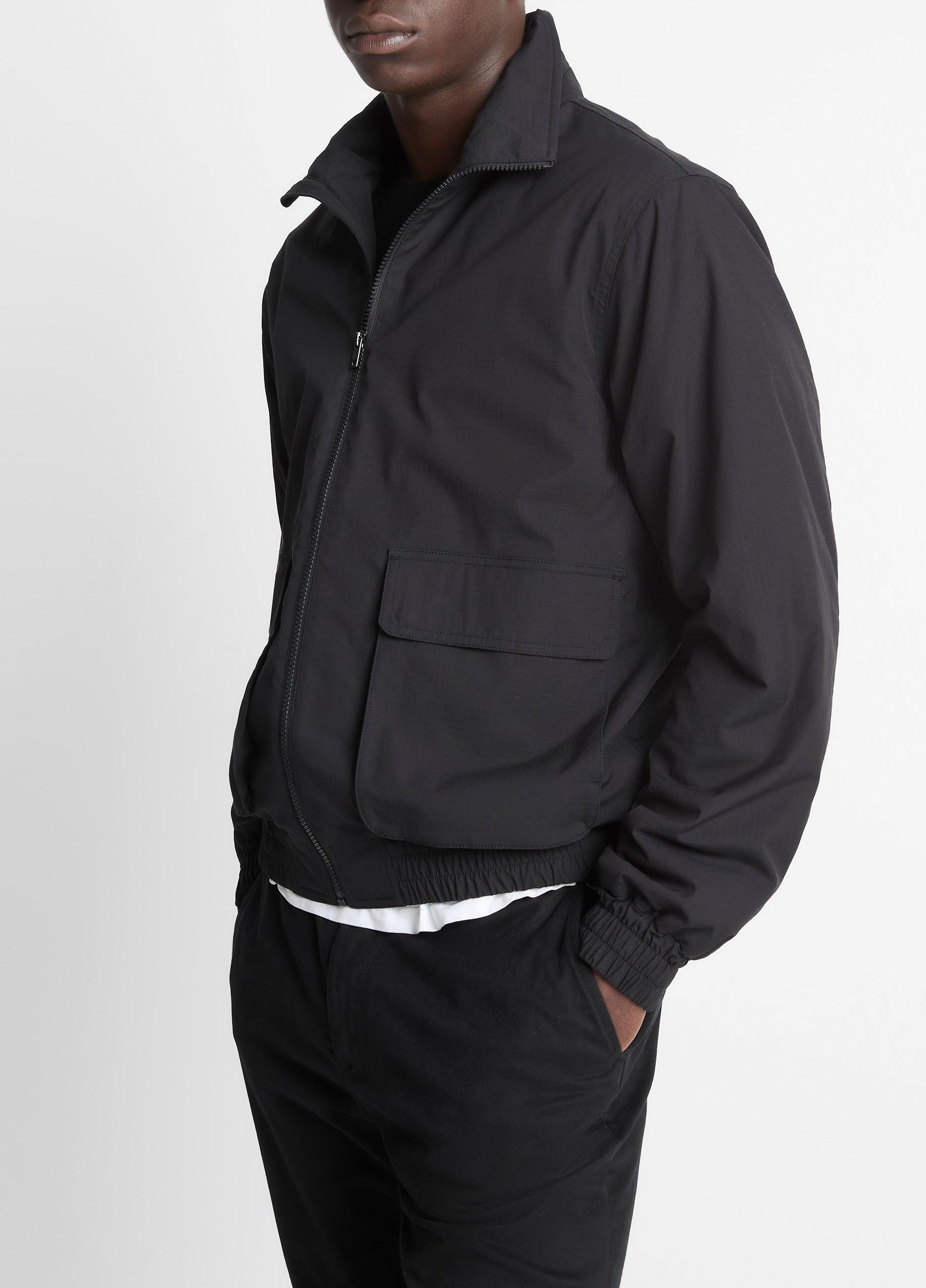 Italian Cotton Ripstop Bomber Jacket image number 1