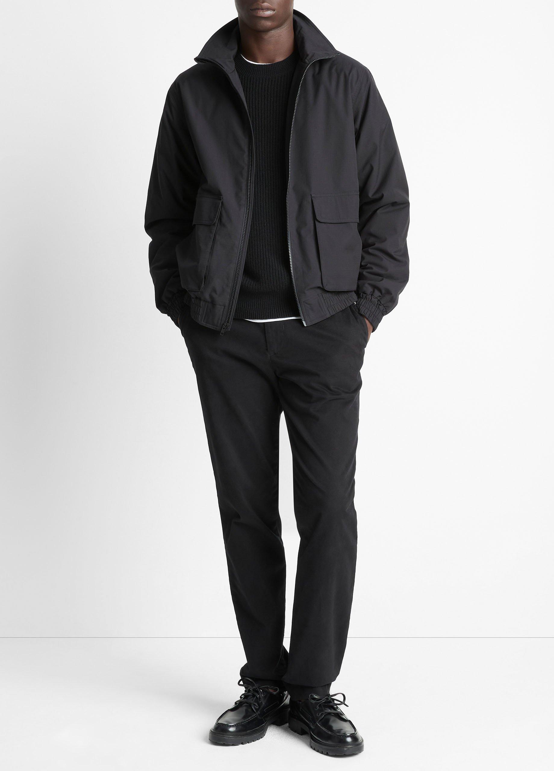 Italian Cotton Ripstop Bomber Jacket image number 3