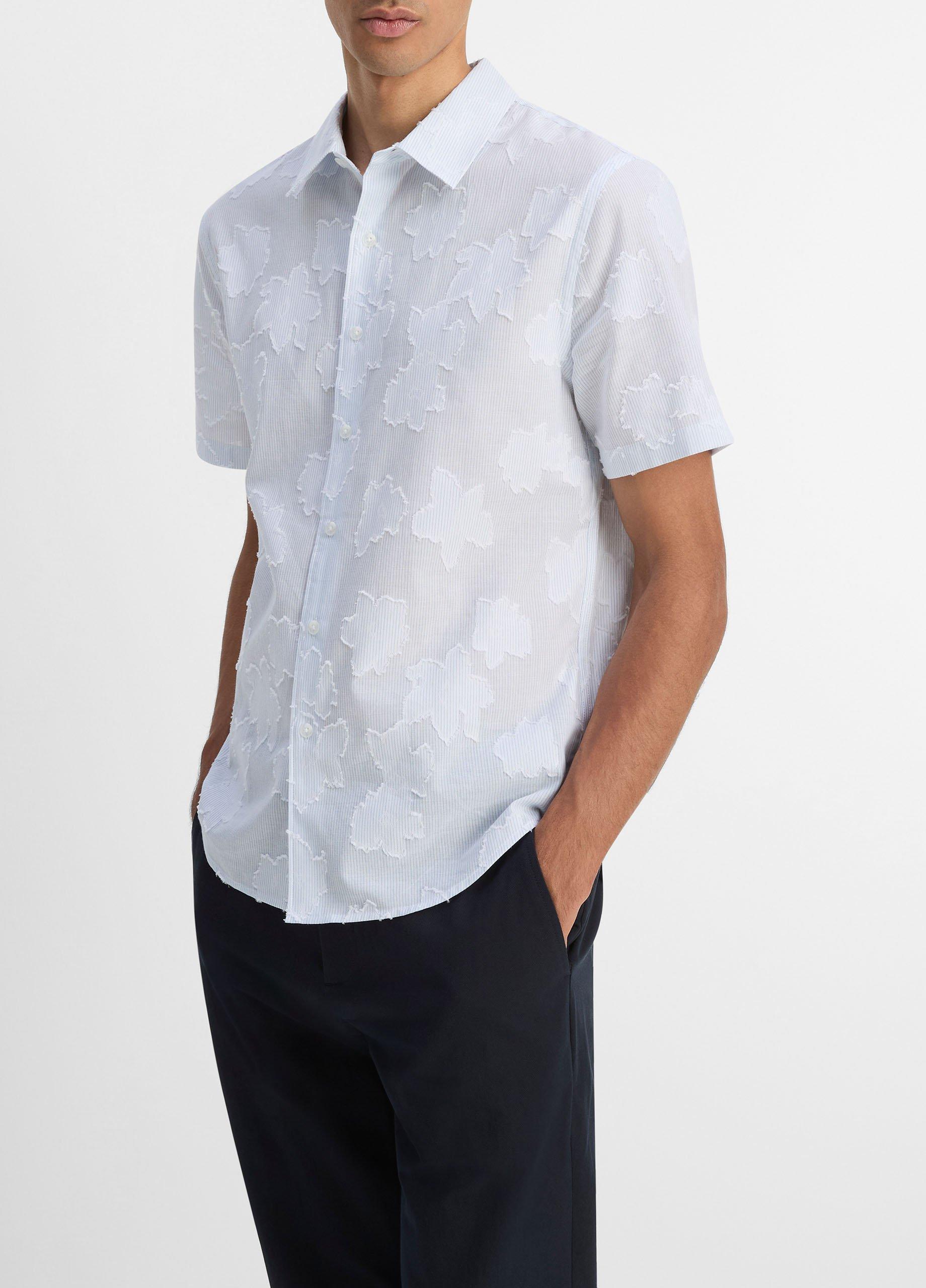 Fil Coup&eacute; Cotton Short-Sleeve Button-Front Shirt image number 1