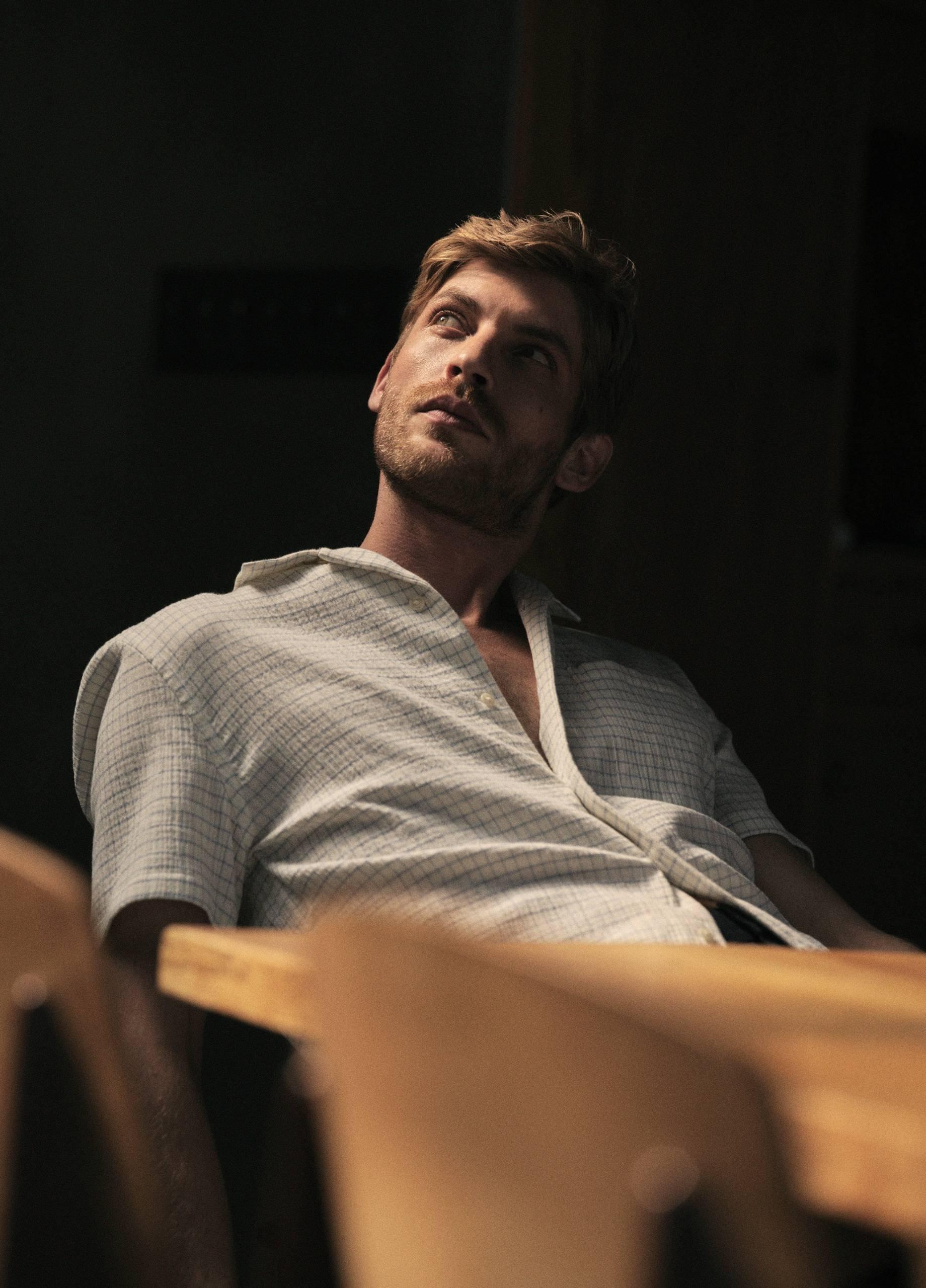 Provence Plaid Double-Face Italian Cotton Button-Front Shirt image number 4