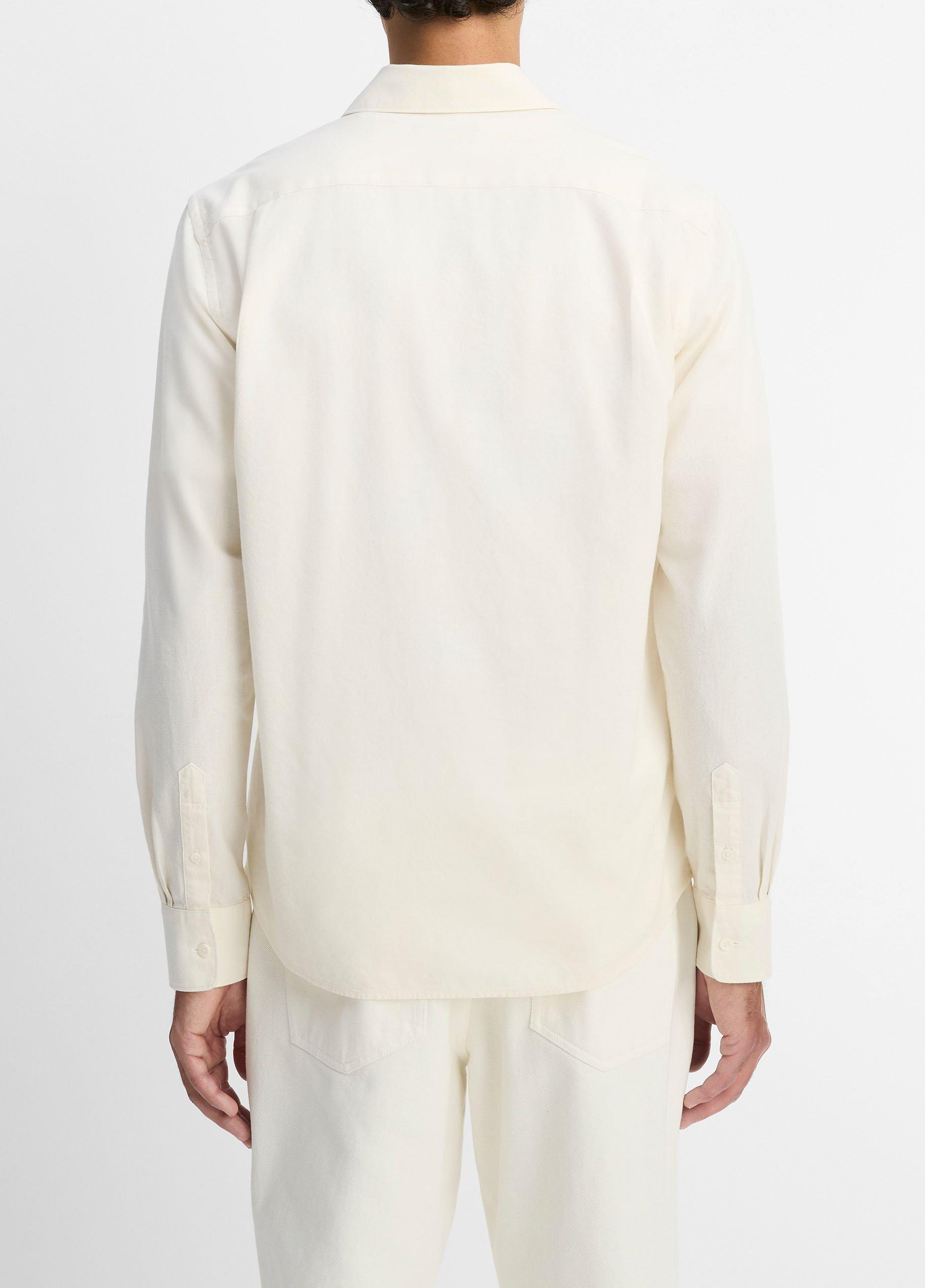 Cotton Chambray Button-Front Shirt image number 2