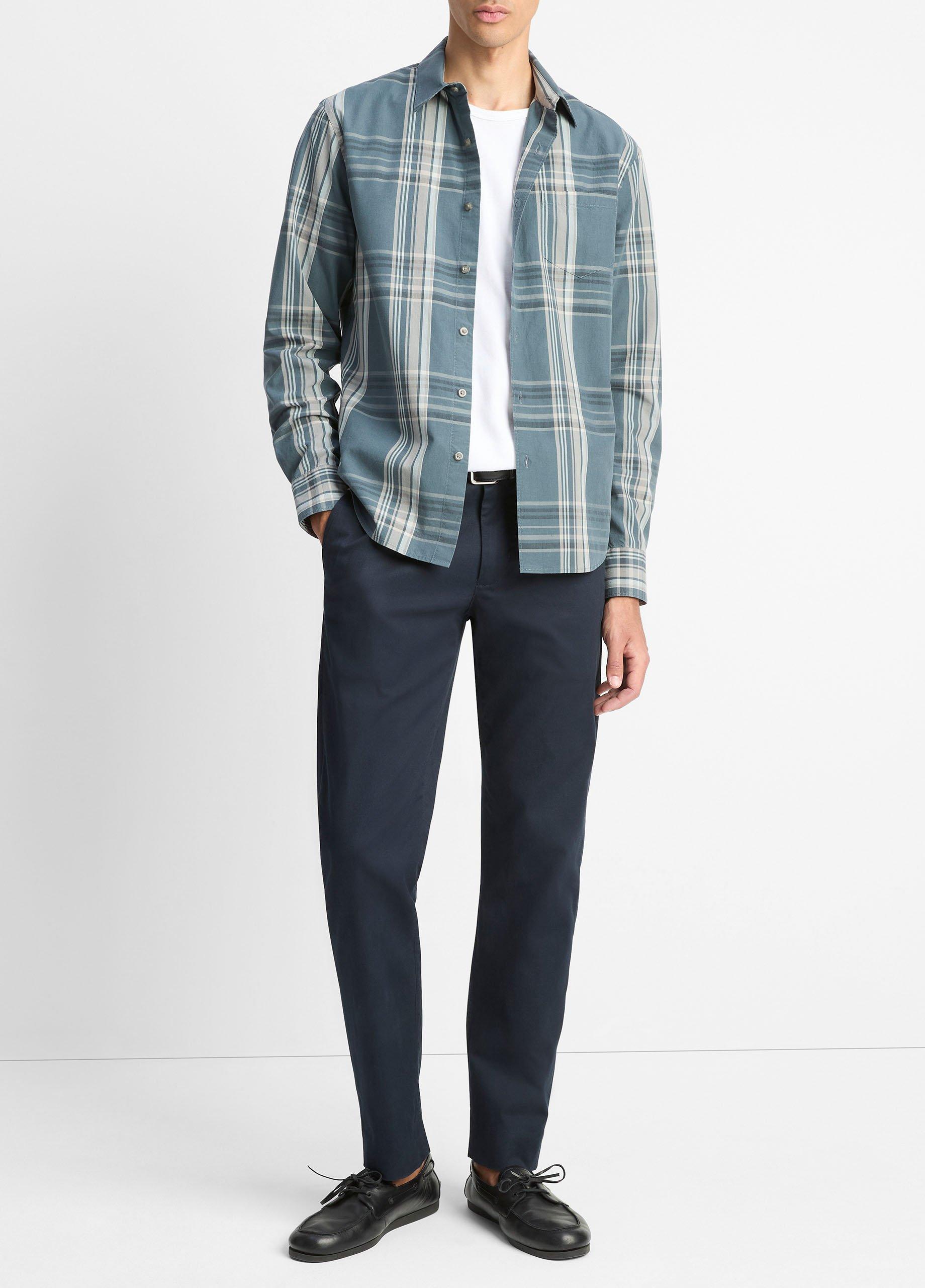 Lorimer Plaid Button-Front Shirt image number 3
