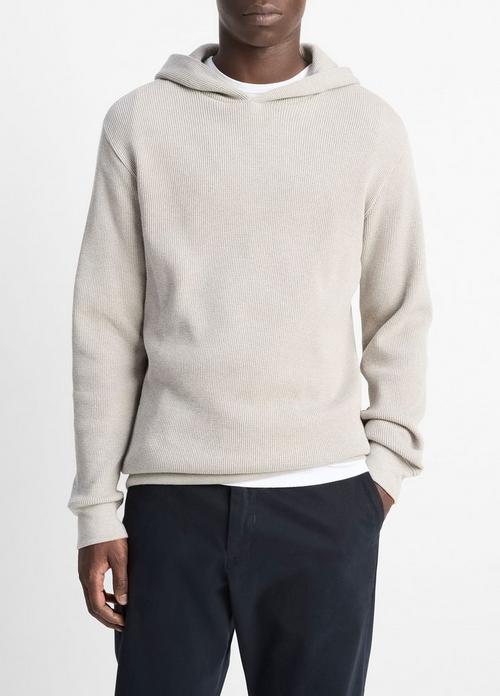 Mouliné Pima Cotton Thermal Hoodie