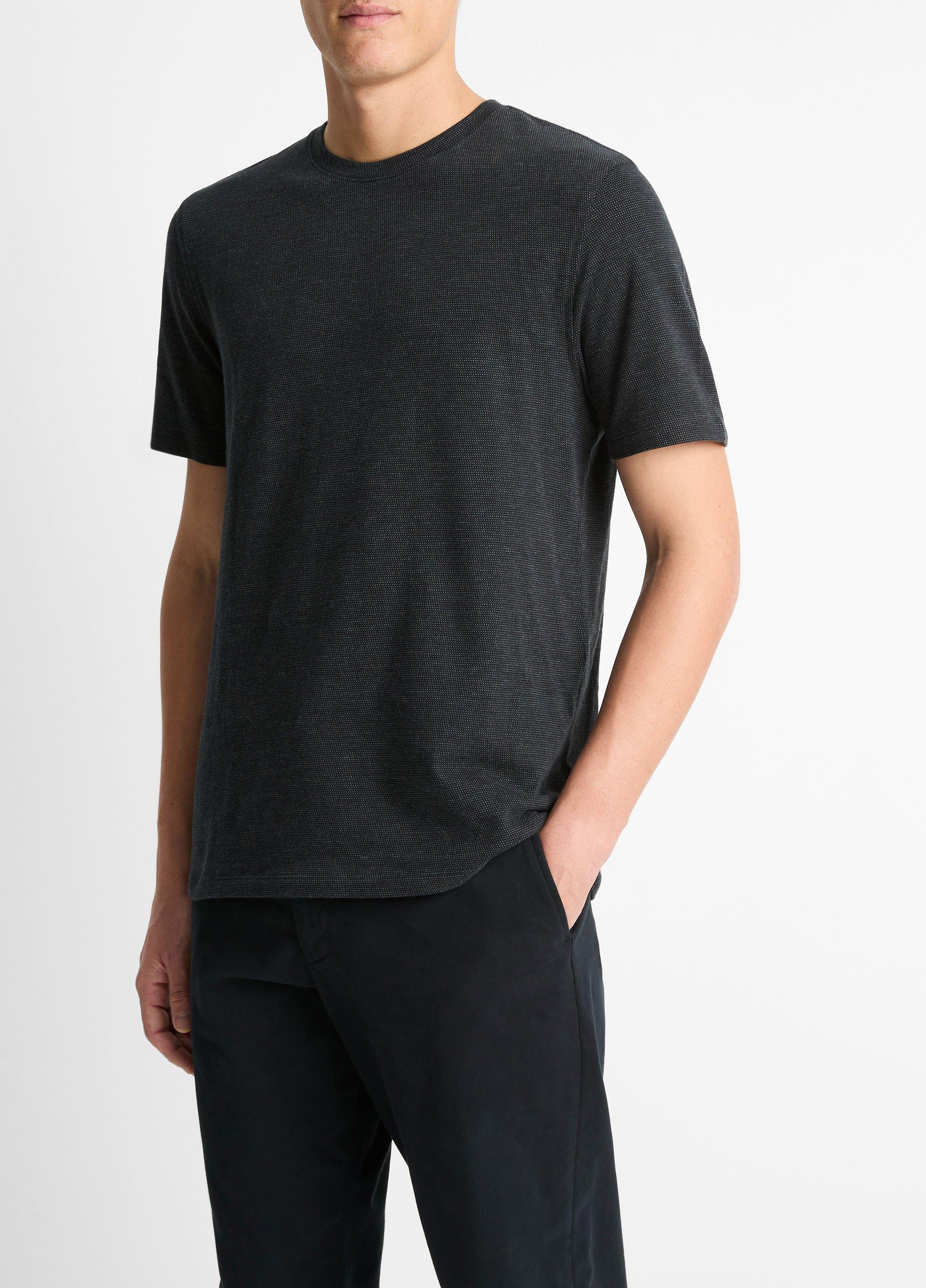Birdseye Jacquard Pima Cotton T-Shirt image number 1