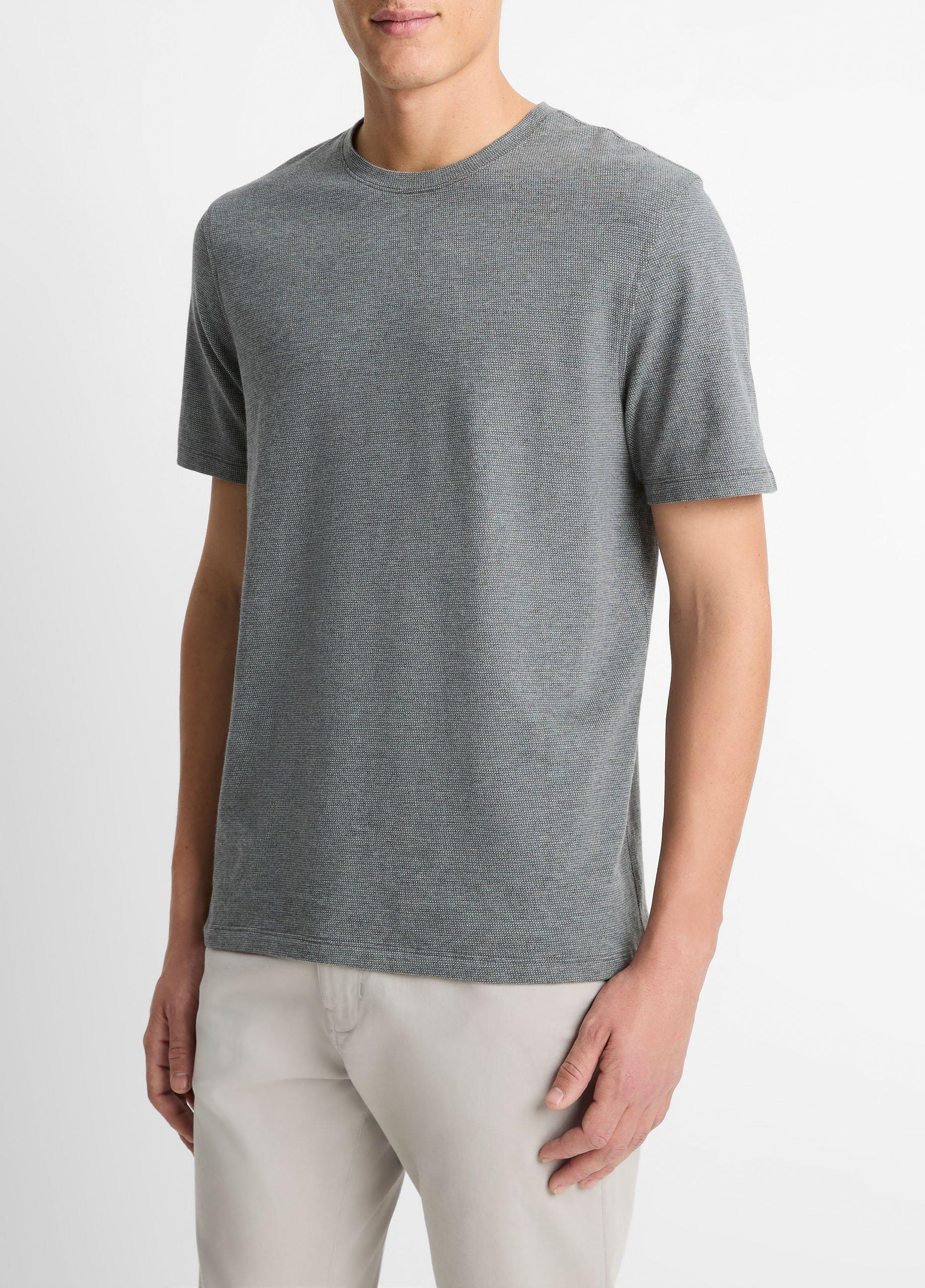 ★COOR★ 2PACK Pigment Dyed Cotton T-Shirt CXE3JS06V-2PA Pima-Cotton-Piqu-Crew-Neck-T-