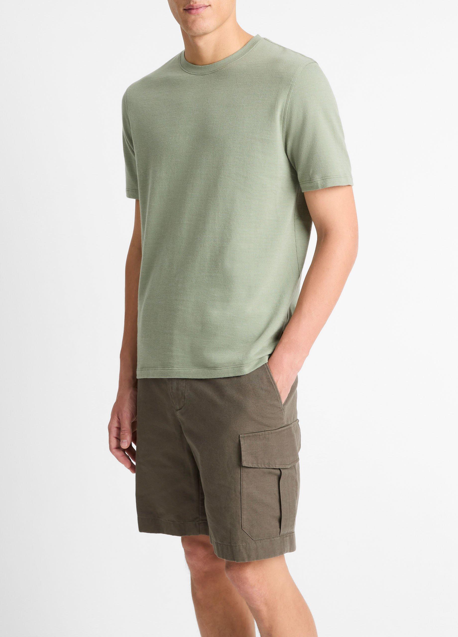 Birdseye Jacquard Pima Cotton T-Shirt image number 1