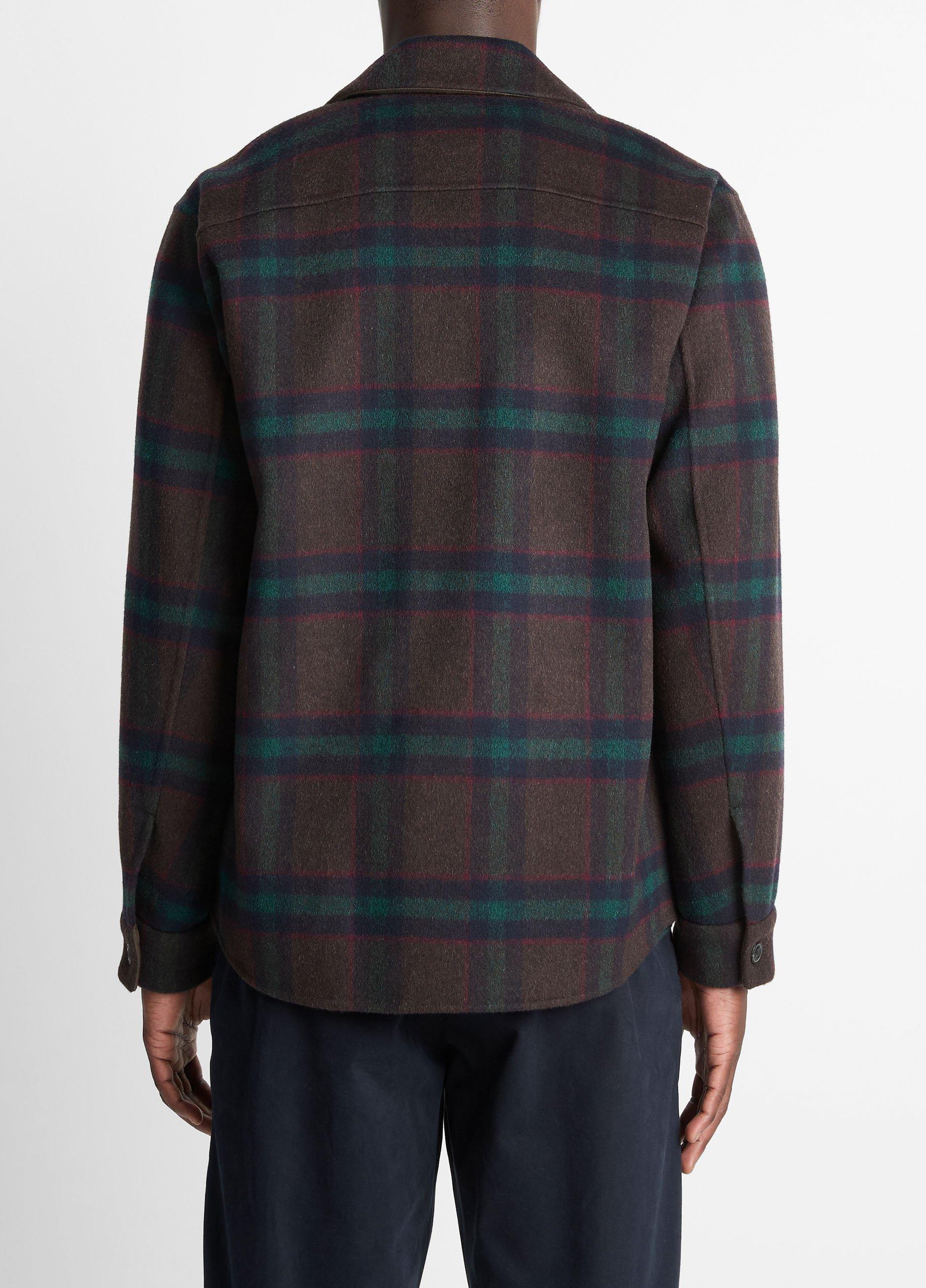 Plaid Splittable Wool-Blend Shirt Jacket image number 2