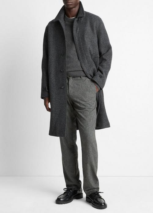 Italian Wool-Blend Balmacaan Coat