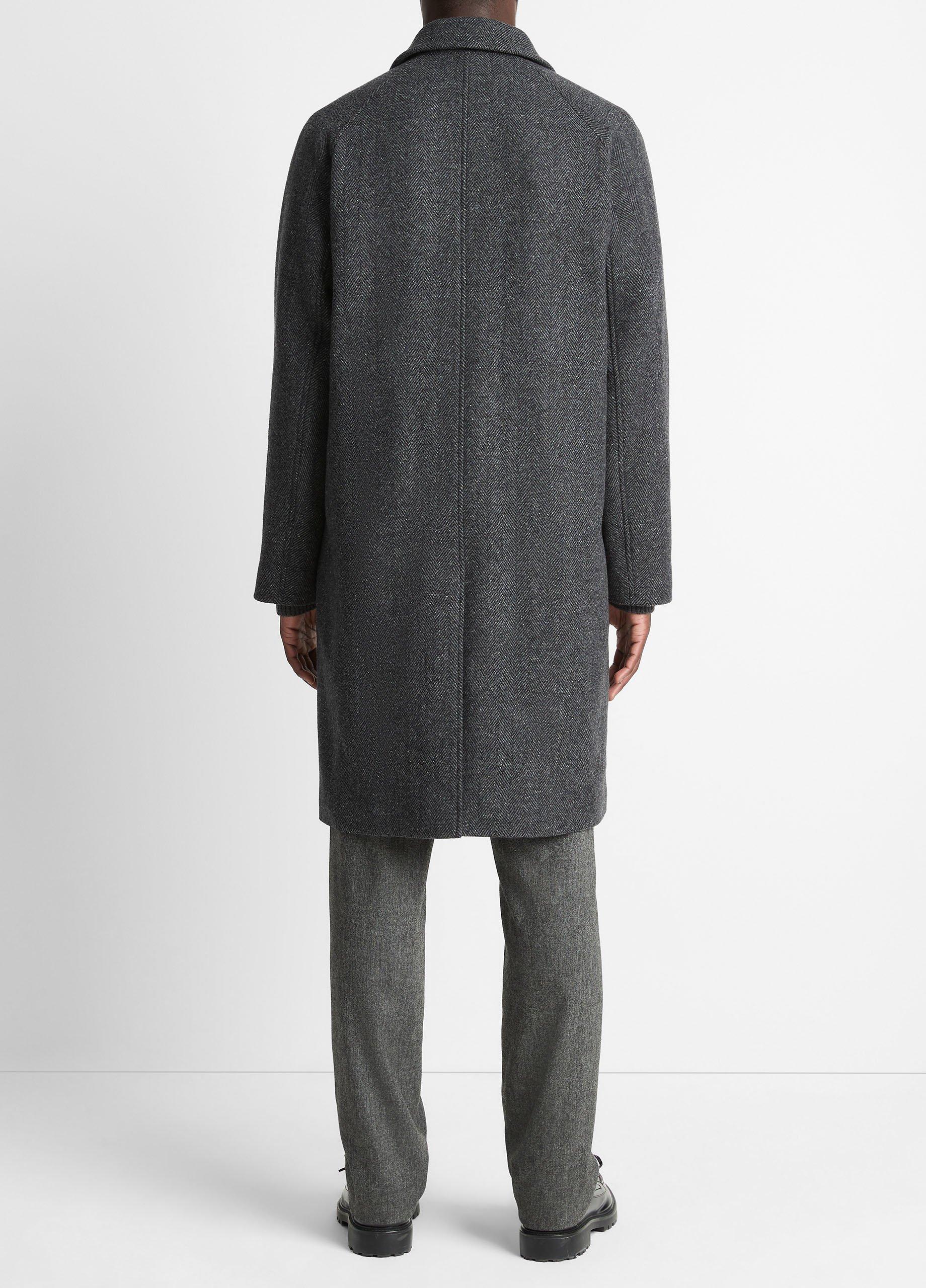 Italian Wool-Blend Balmacaan Coat in Coats | Vince